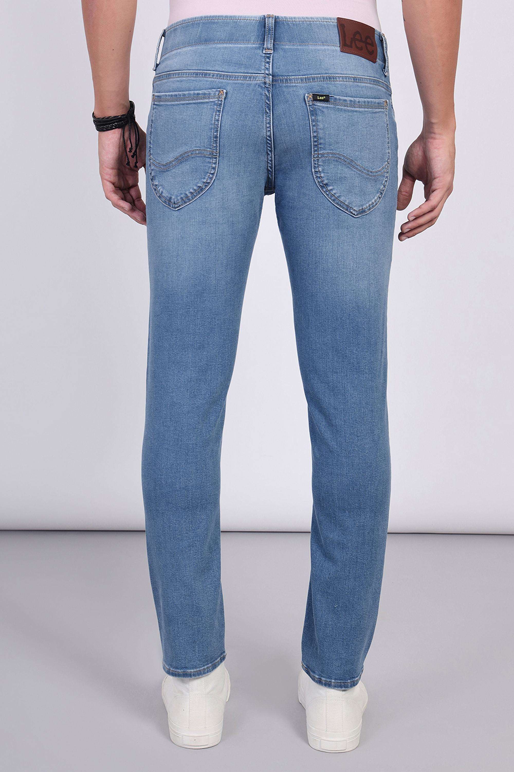 Solid-Blended-Fabric-Skinny-Fit-Men-s-Jeans
