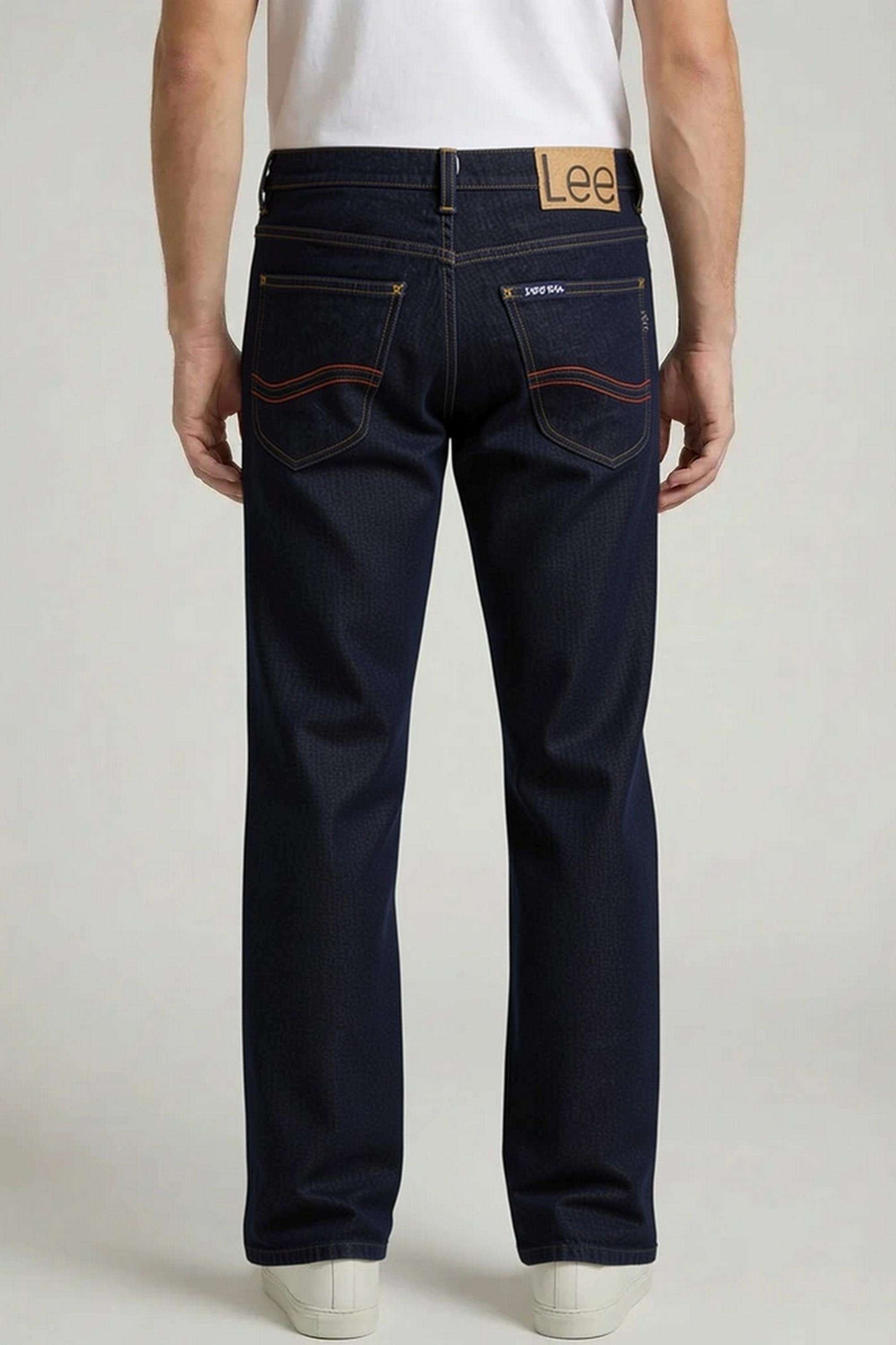 Solid-Blended-Fabric-Straight-Fit-Men-s-Jeans