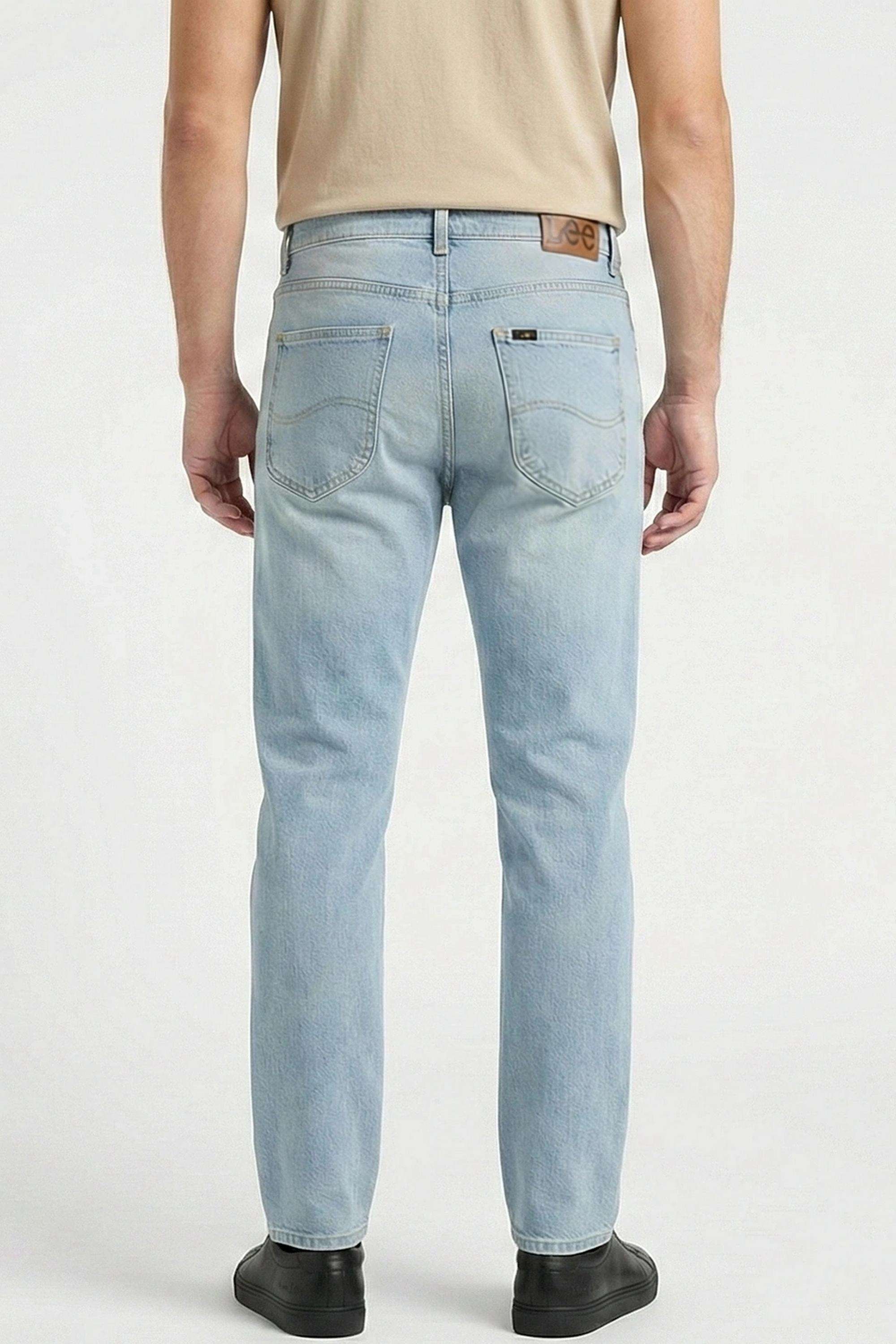 Solid-Blended-Fabric-Relaxed-Fit-Men-s-Jeans