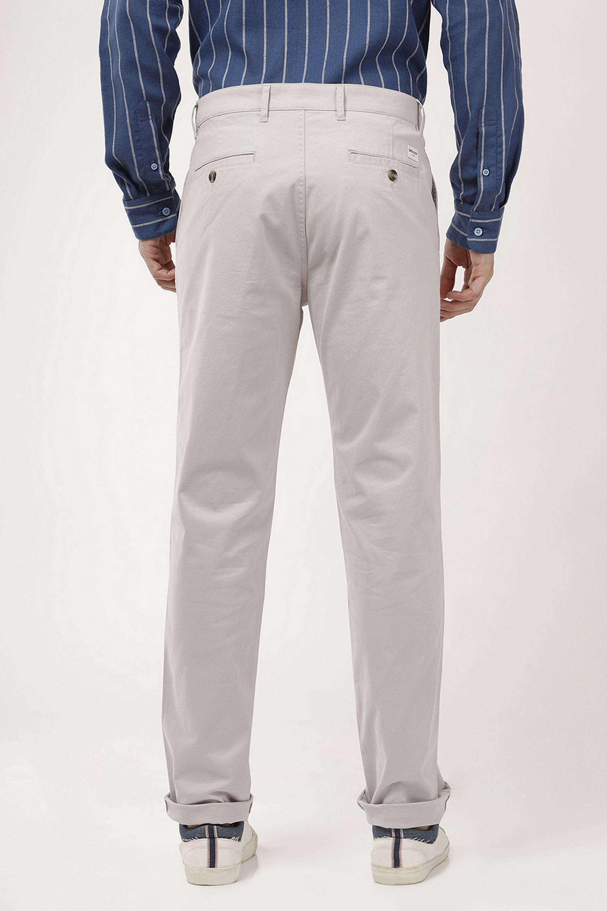 Solid-Blended-Fabric-Slim-Fit-Men-s-Chinos