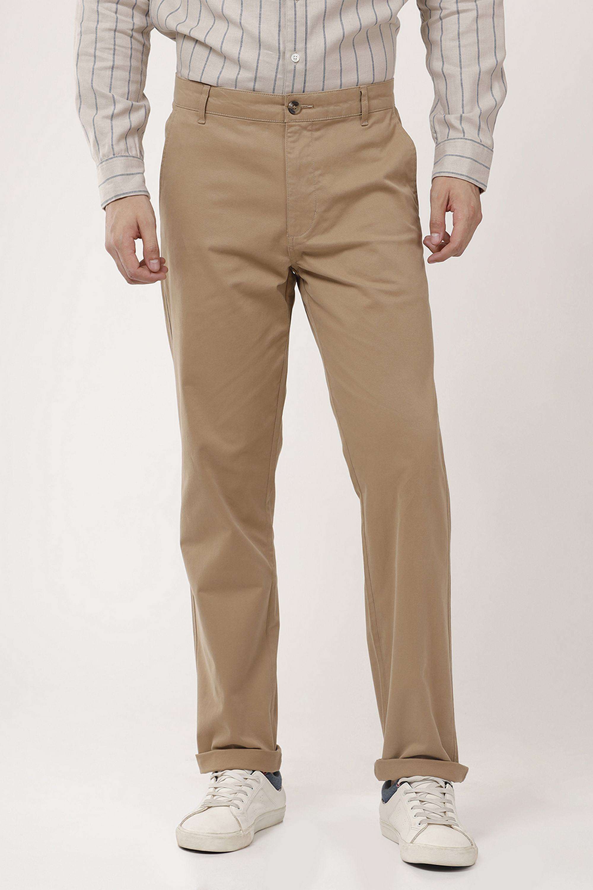 Solid-Blended-Fabric-Slim-Fit-Men-s-Chinos