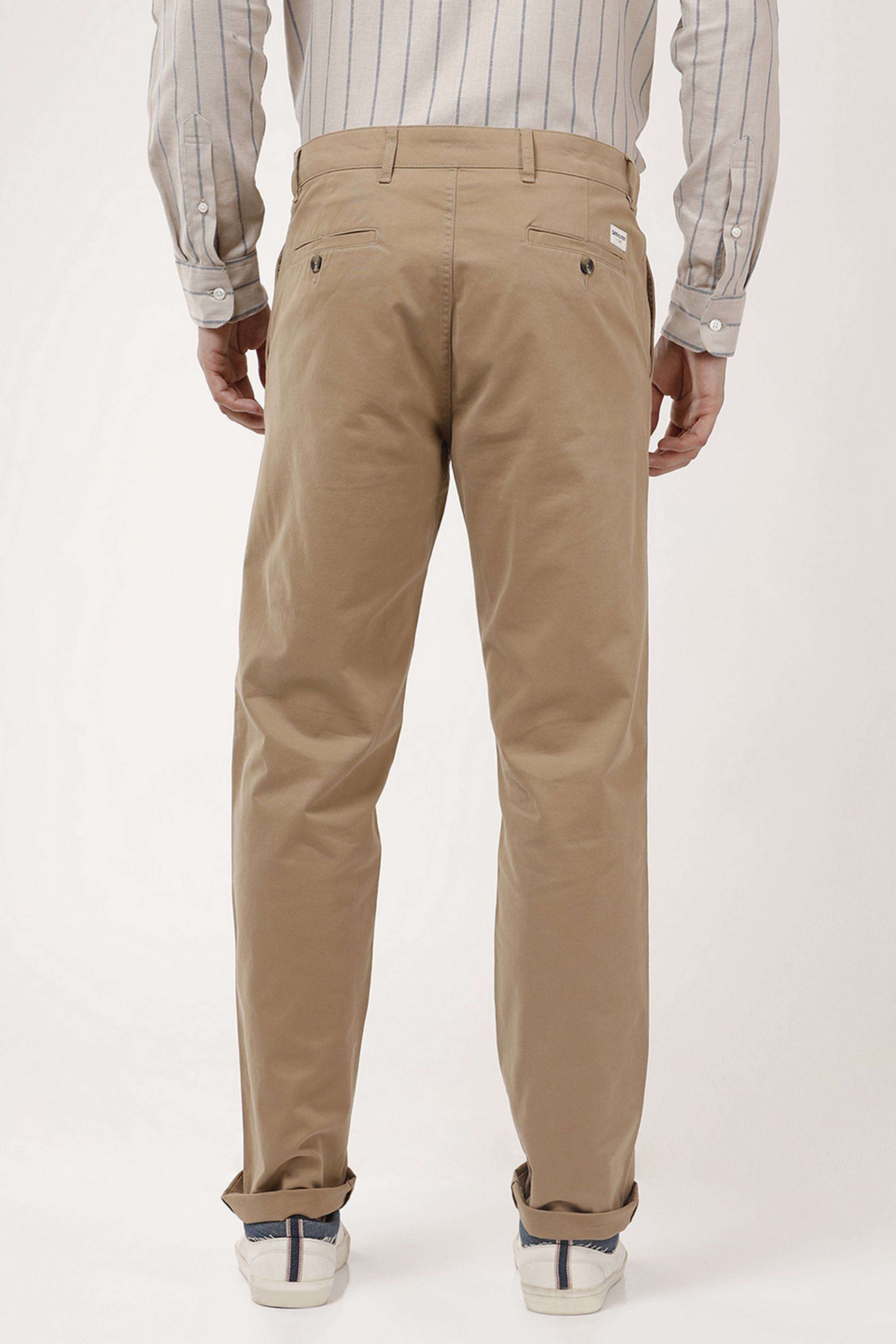 Solid-Blended-Fabric-Slim-Fit-Men-s-Chinos