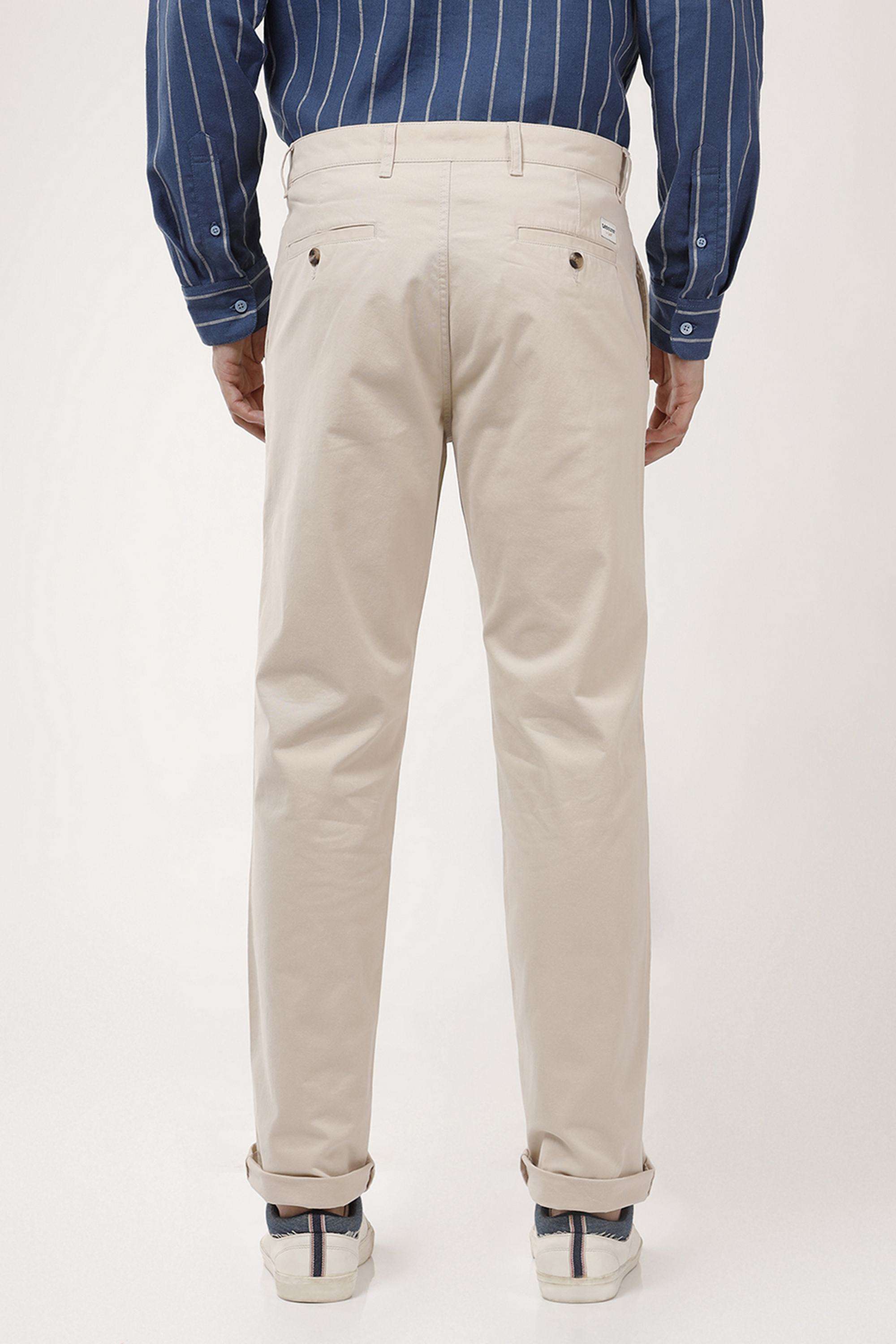 Solid-Blended-Fabric-Slim-Fit-Men-s-Chinos