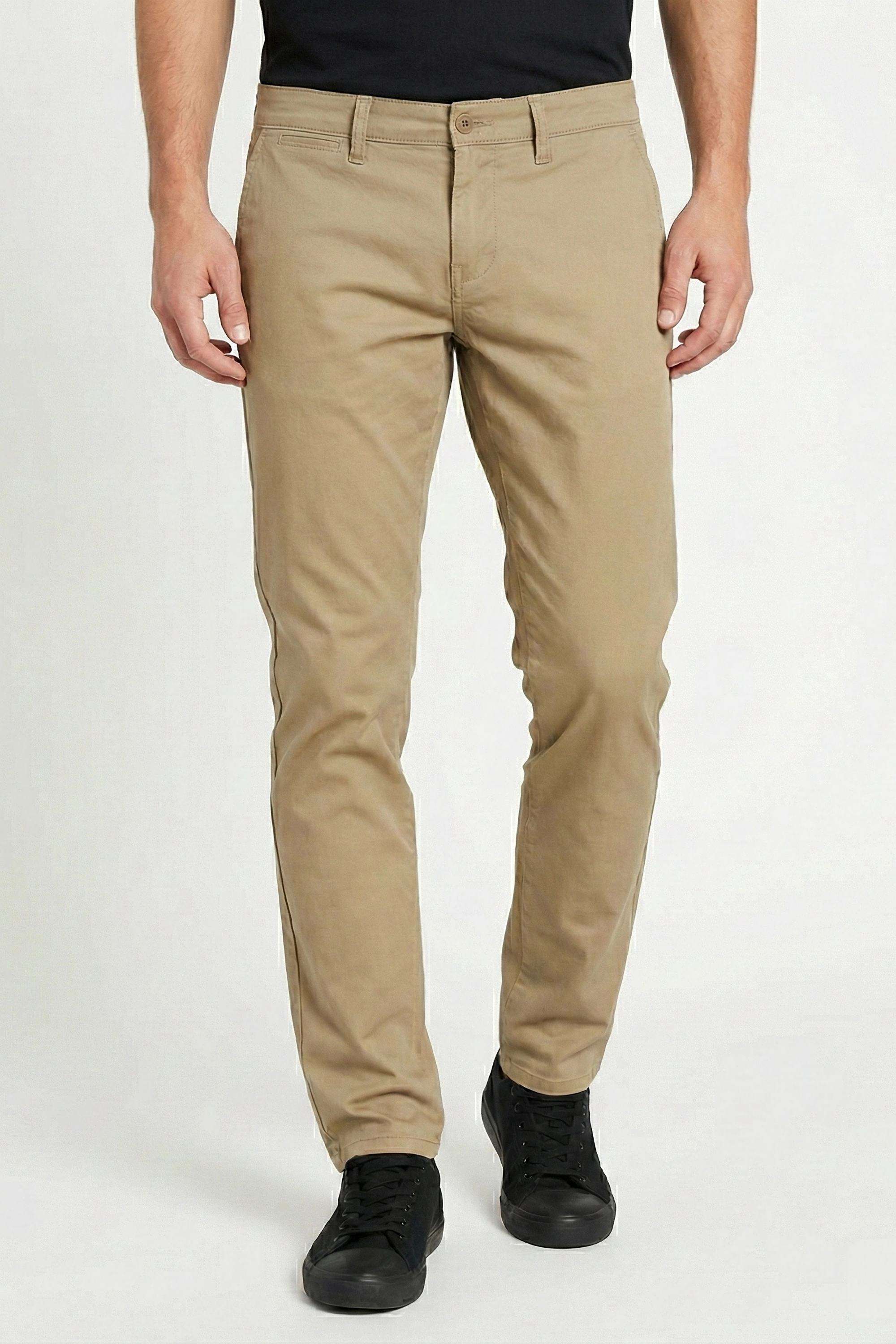 Solid-Cotton-Slim-Fit-Men-s-Chinos