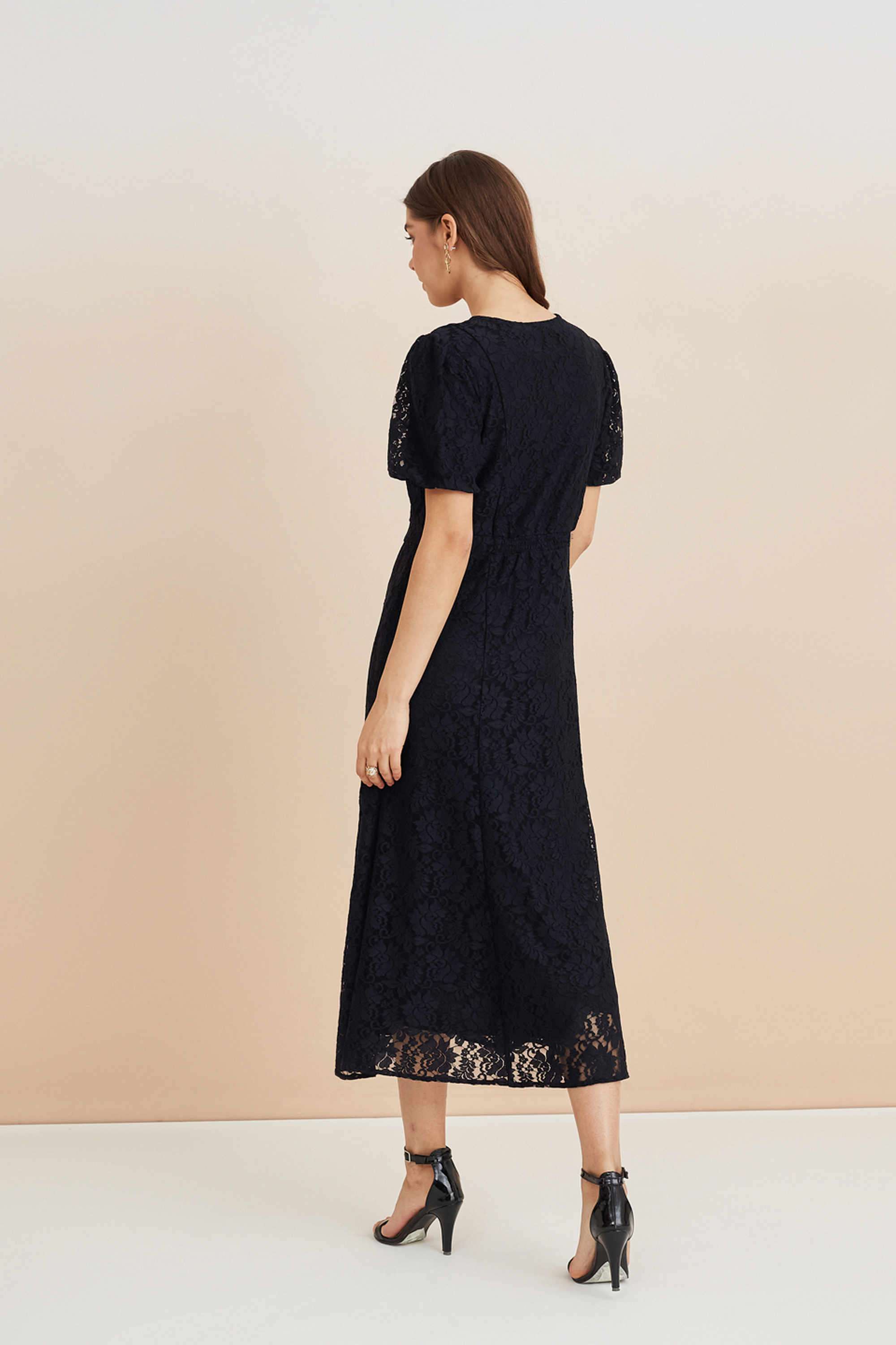 Solid-Blended-Fabric-Women-Dress