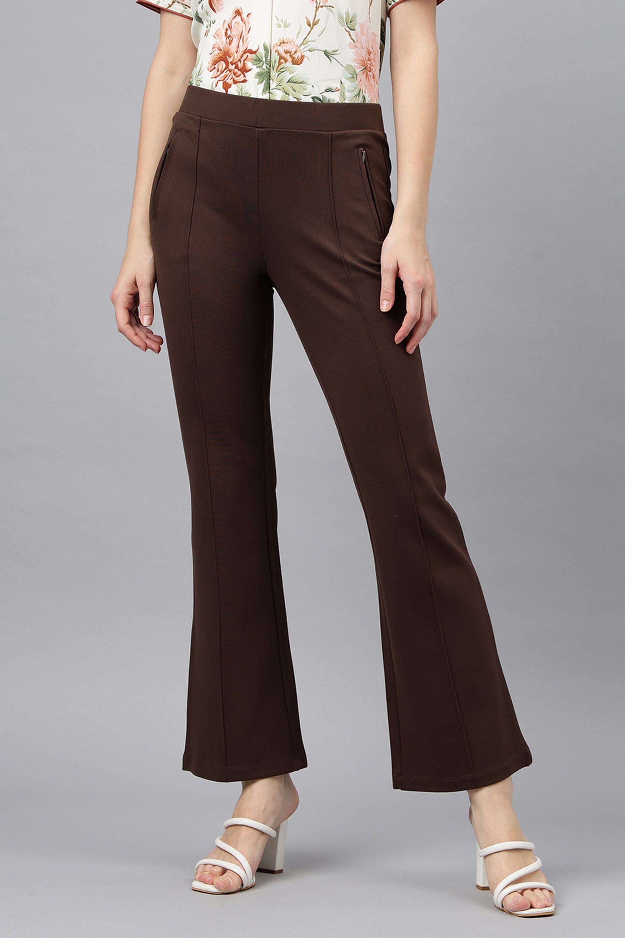 Nylon-Regular-Fit-Women-s-Trousers
