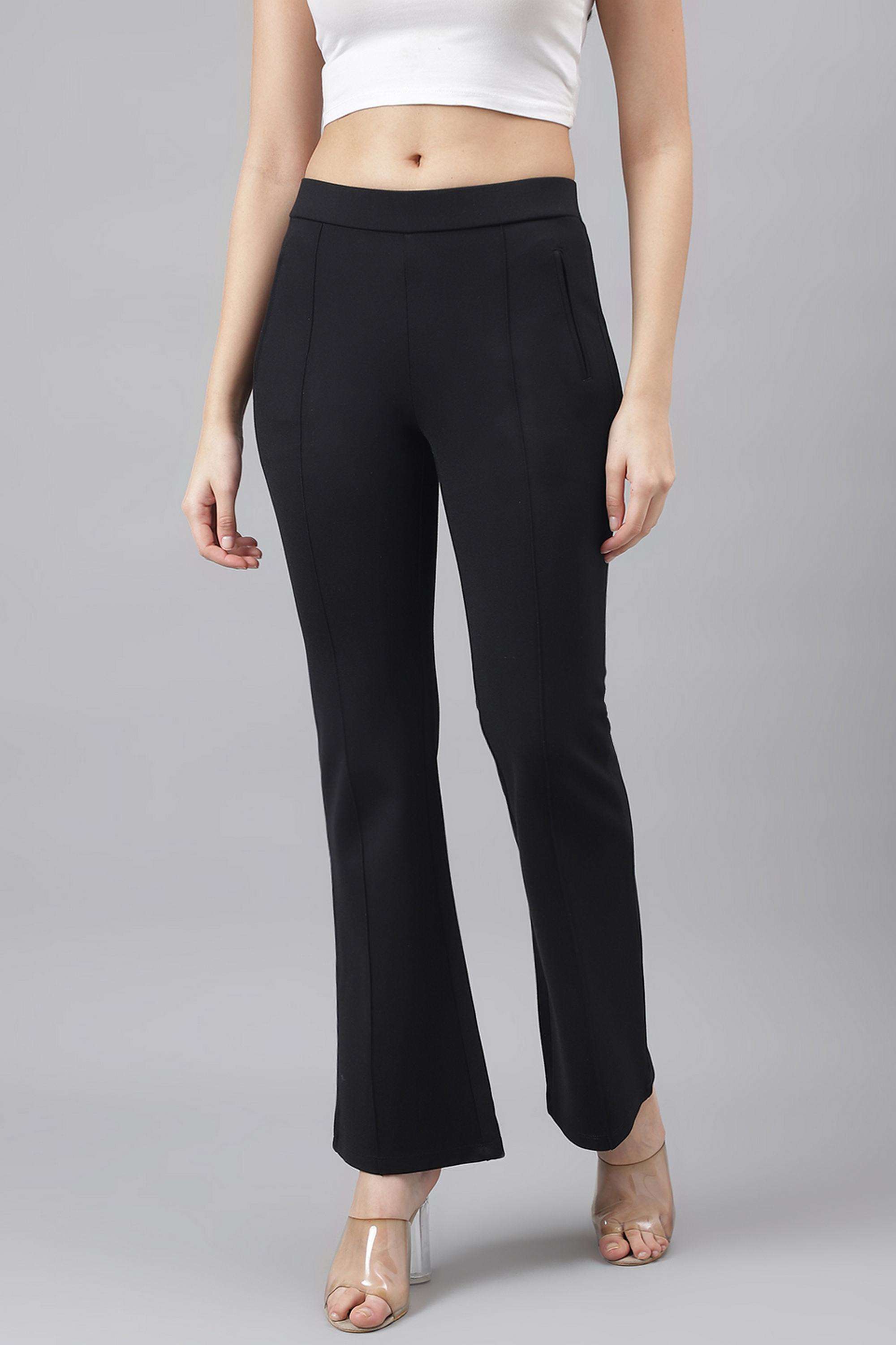 Nylon-Regular-Fit-Women-s-Trousers