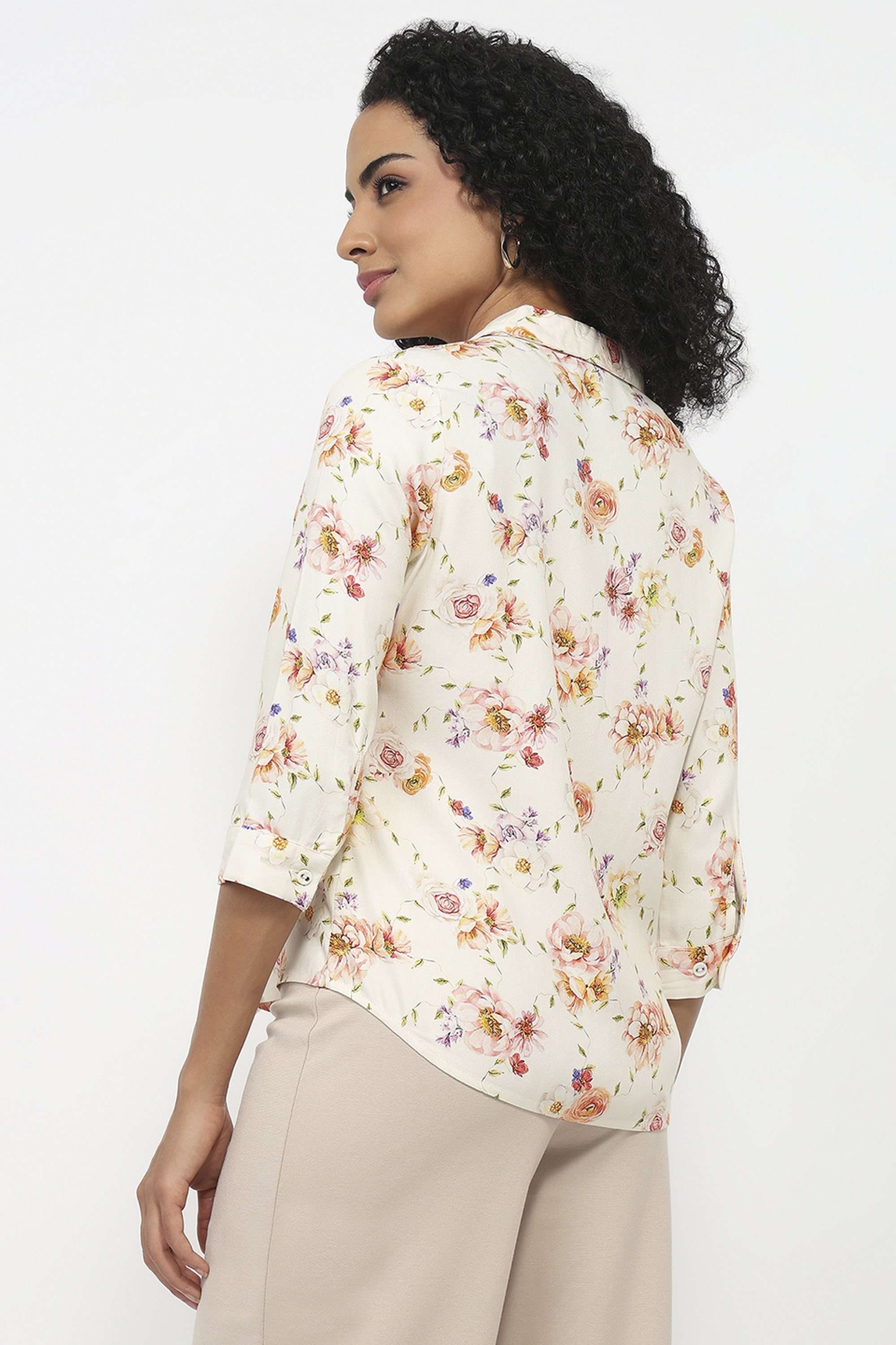 Floral-Rayon-Women-Casual-Wear-Shirt