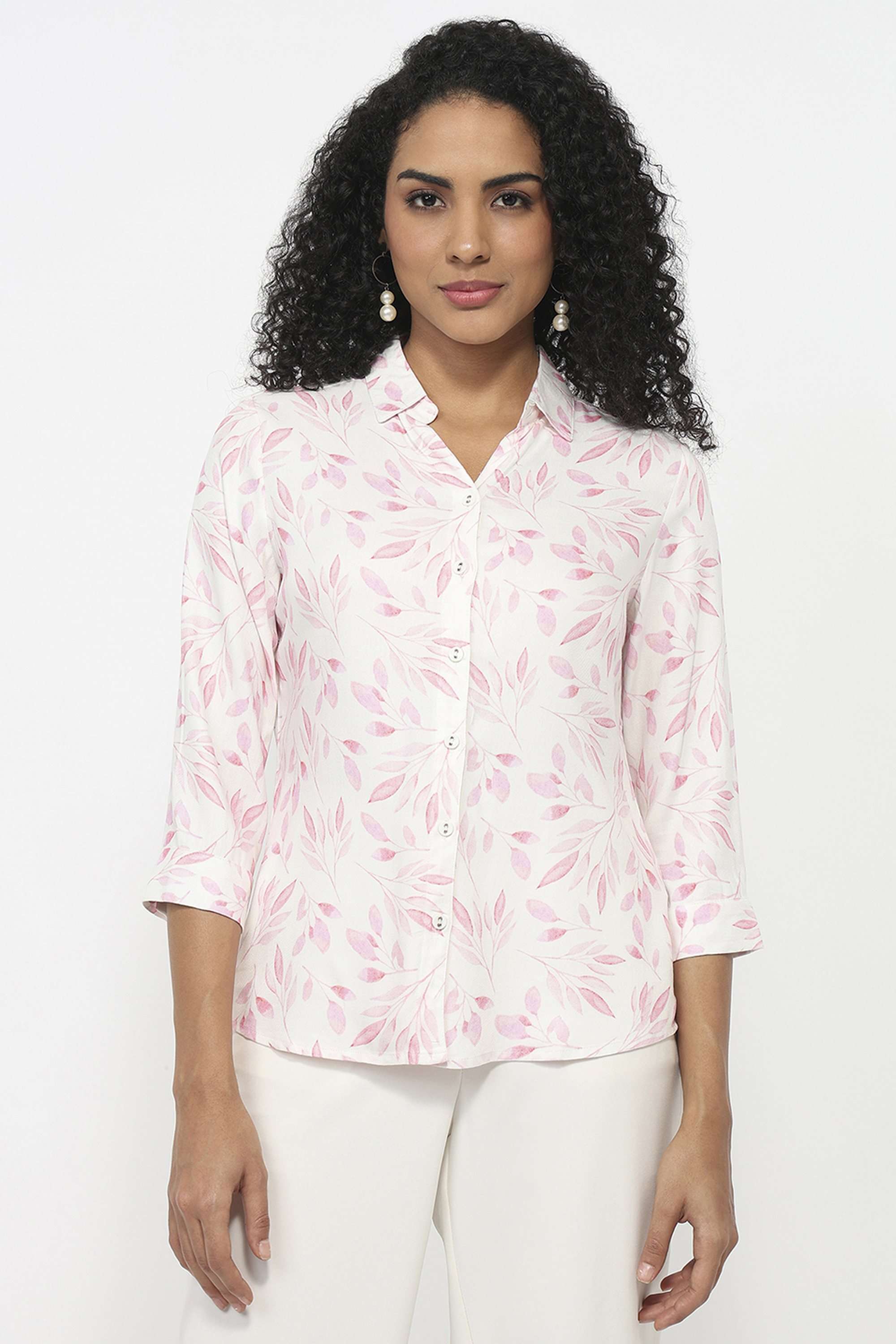 Printed-Rayon-Women-Casual-Wear-Shirt