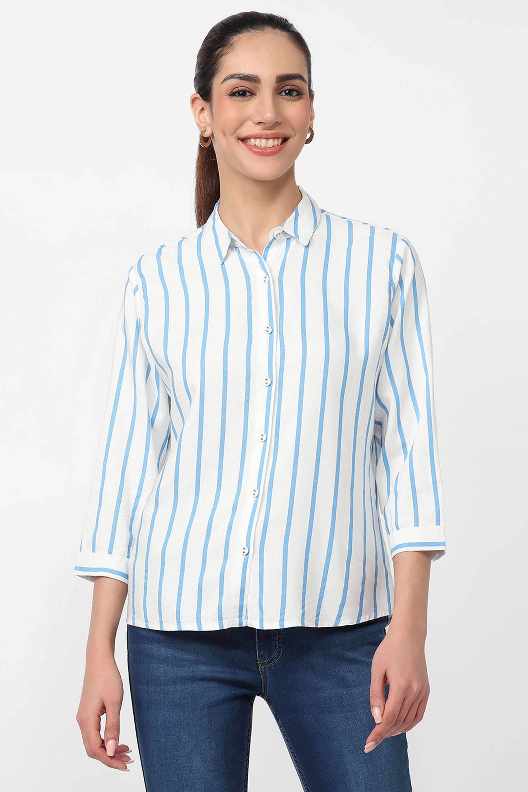 Solid-Rayon-Women-s-Shirt