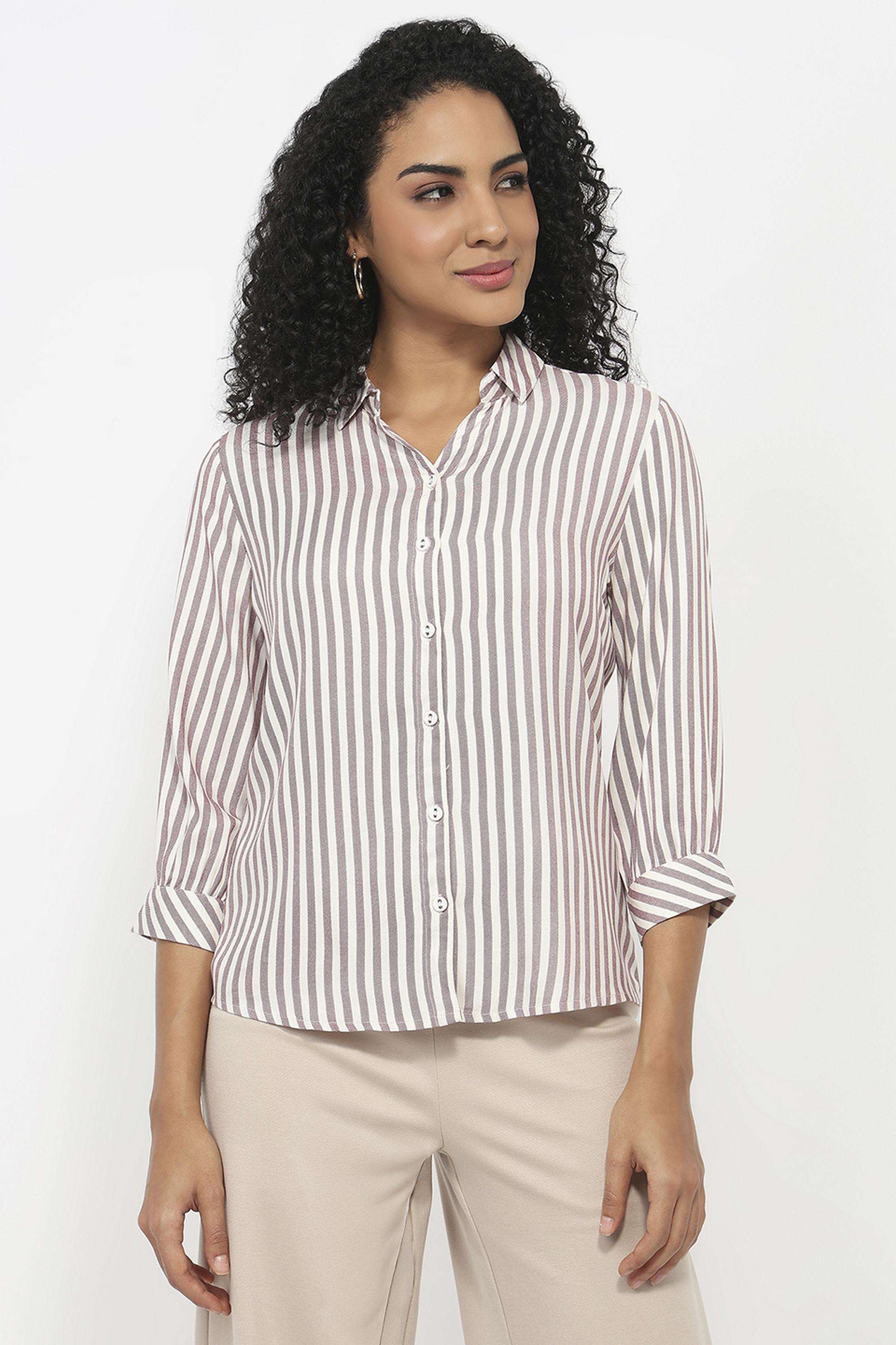 Stripes-Rayon-Women-s-Shirt