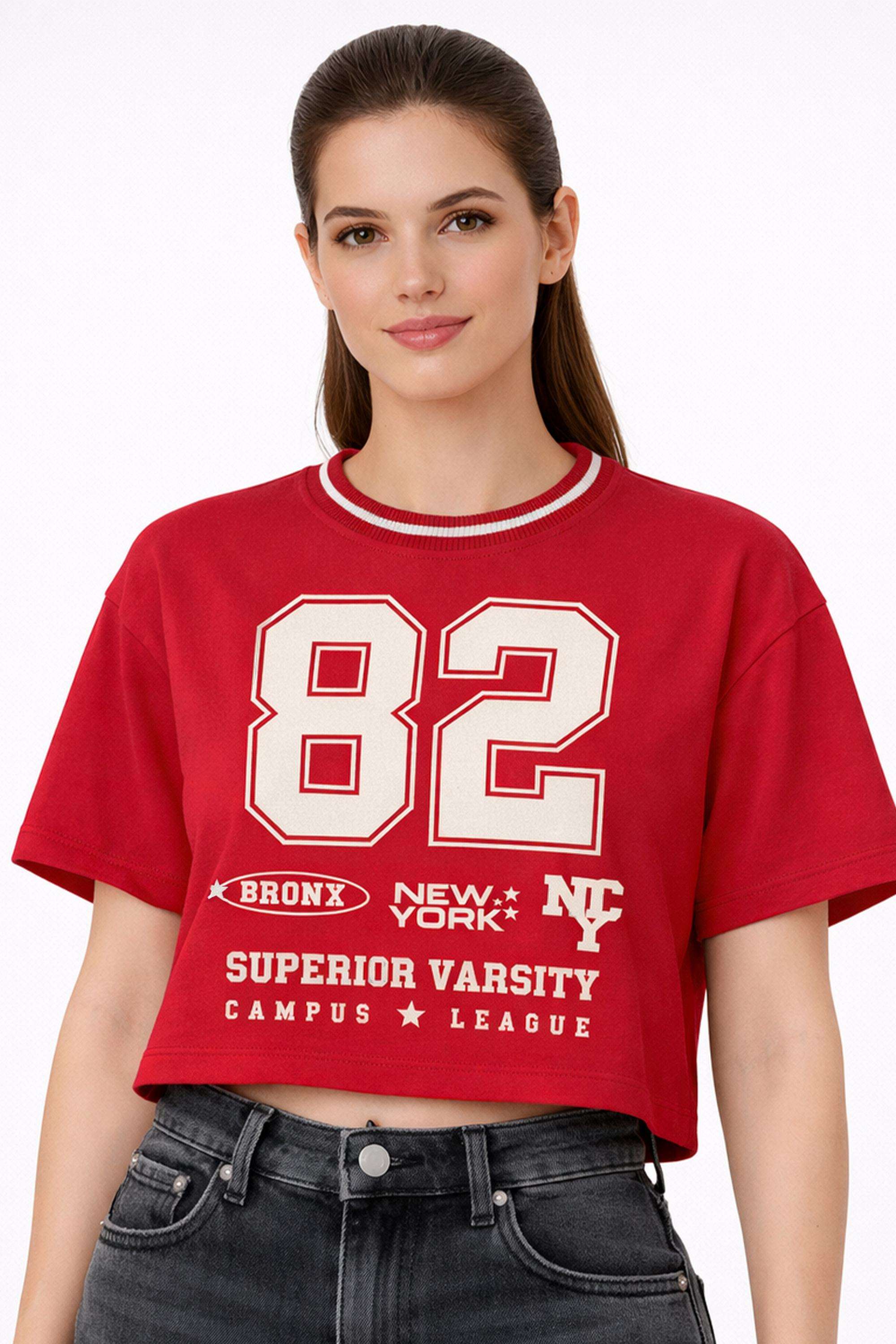 Graphic-Print-Cotton-Blend-Round-Neck-Women-s-T-Shirt