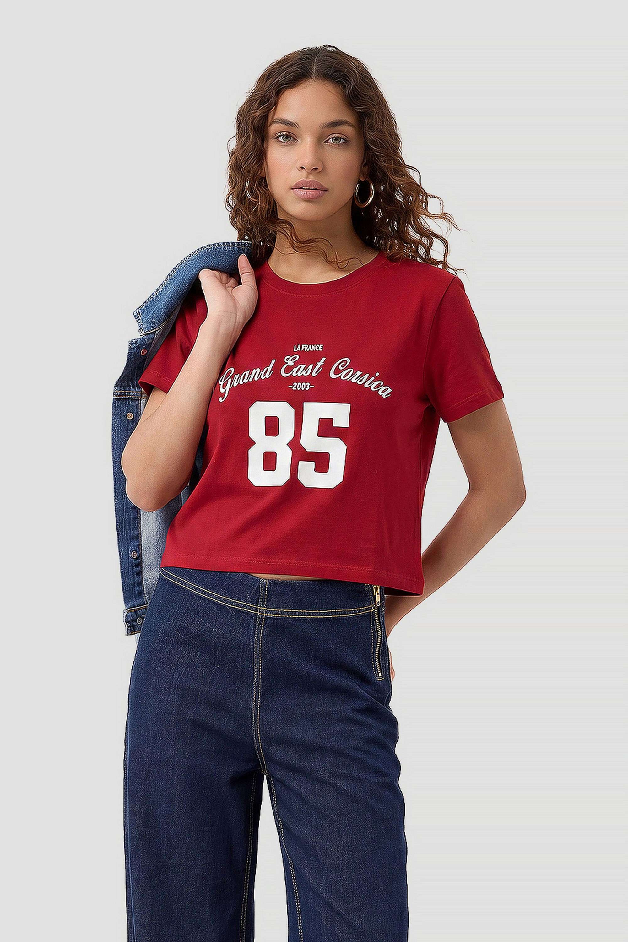 kraus Graphic Print Cotton Blend Round Neck Women's T-Shirt-picture-21