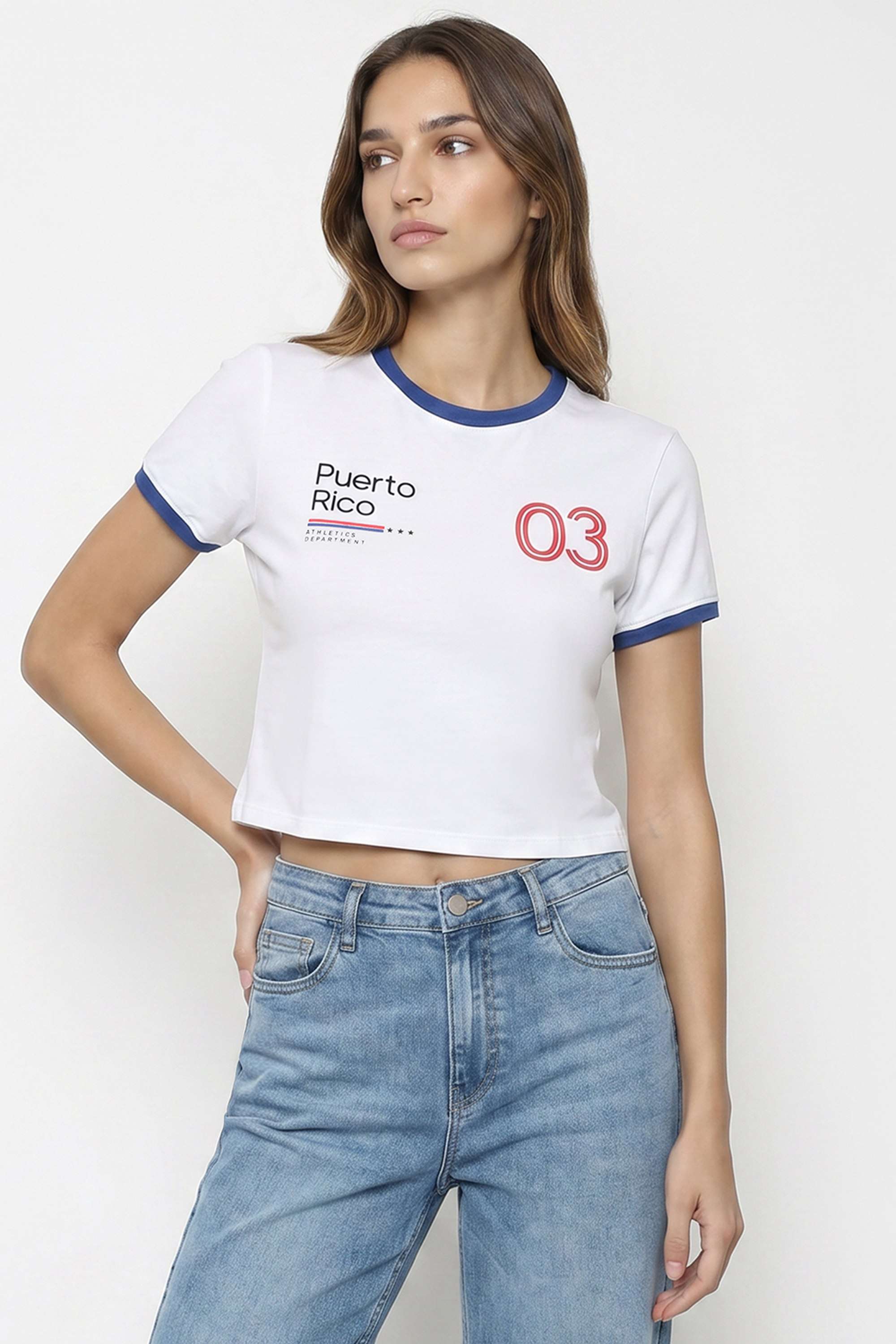 kraus Printed Cotton Blend Round Neck Women's T-Shirt-picture-16