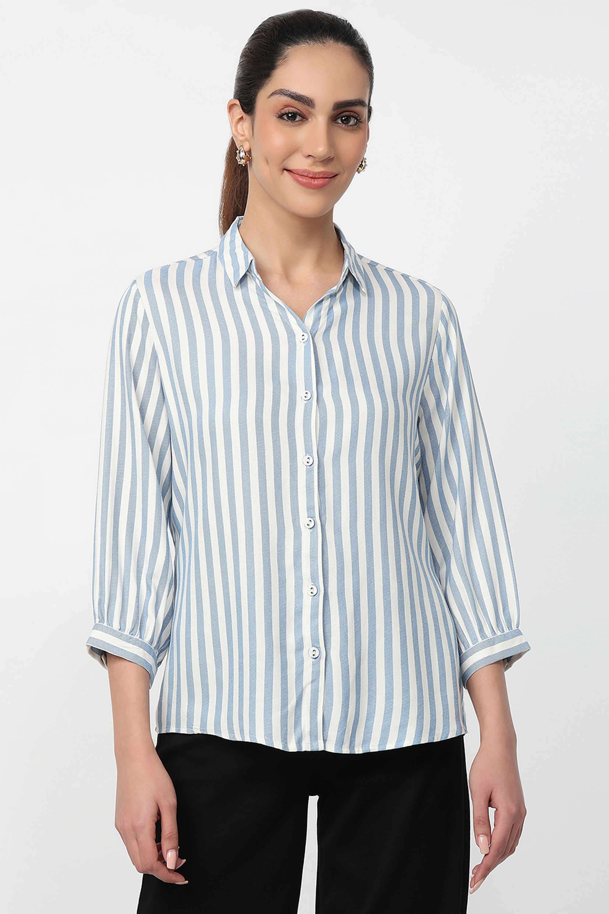 Solid-Rayon-Women-s-Shirt