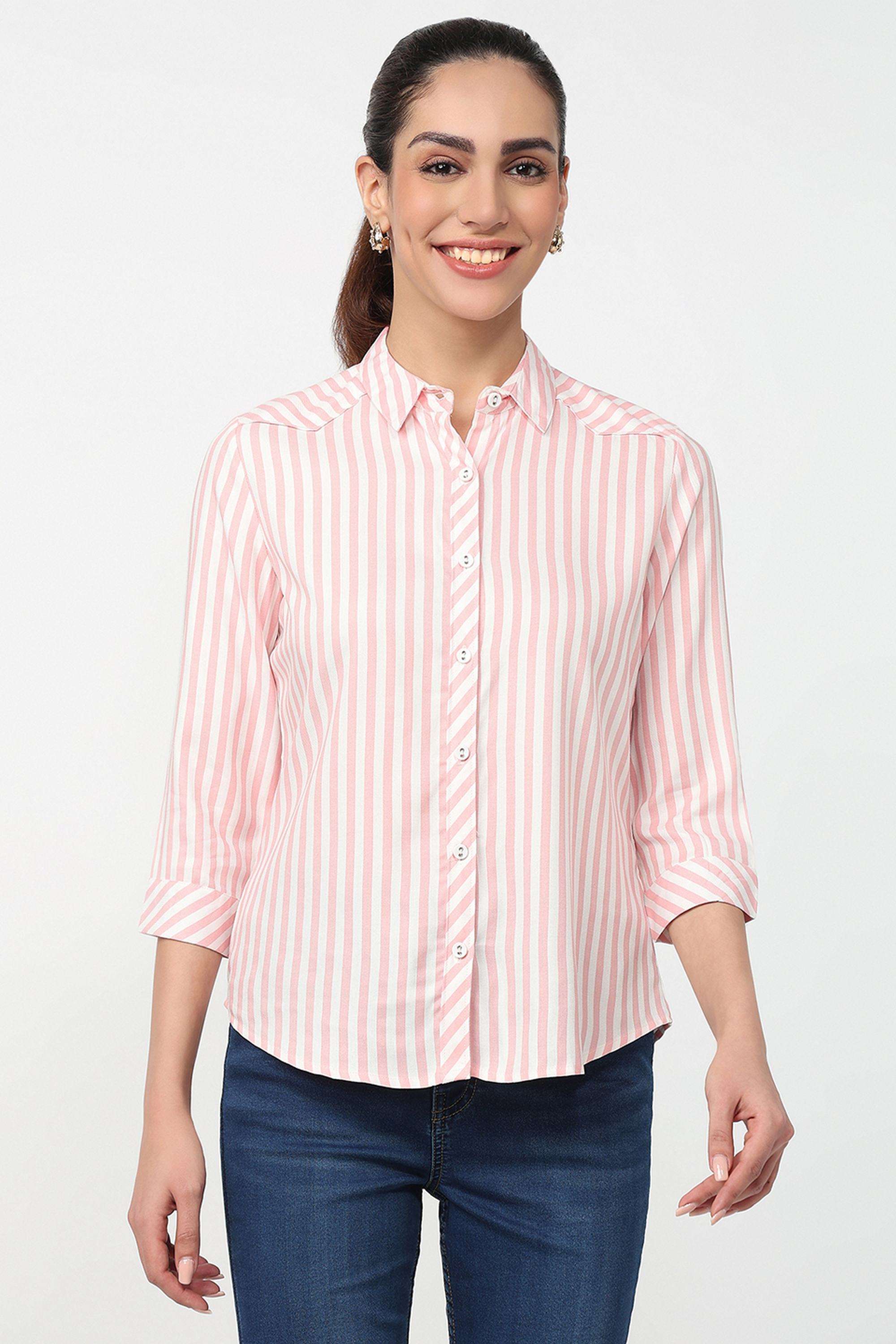 Stripes-Rayon-Women-s-Shirt