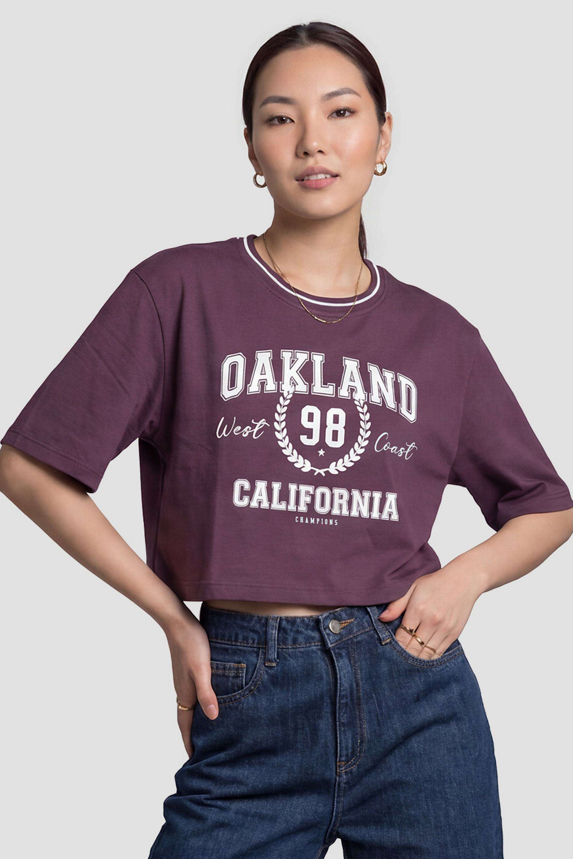 Solid-Blended-Round-Neck-Women-s-T-Shirt