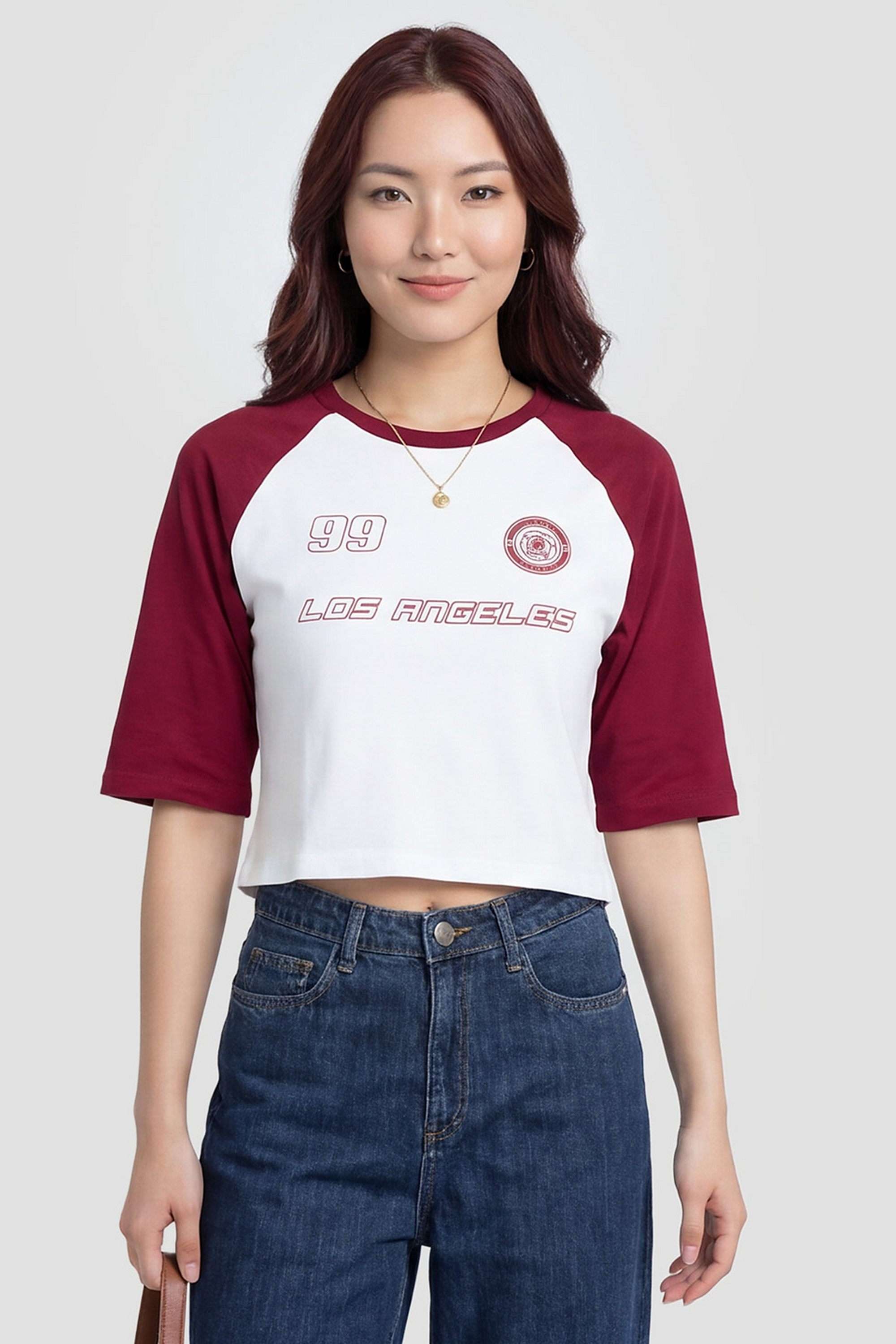 kraus Graphic Print Cotton Blend Round Neck Women's T-Shirt-picture-22