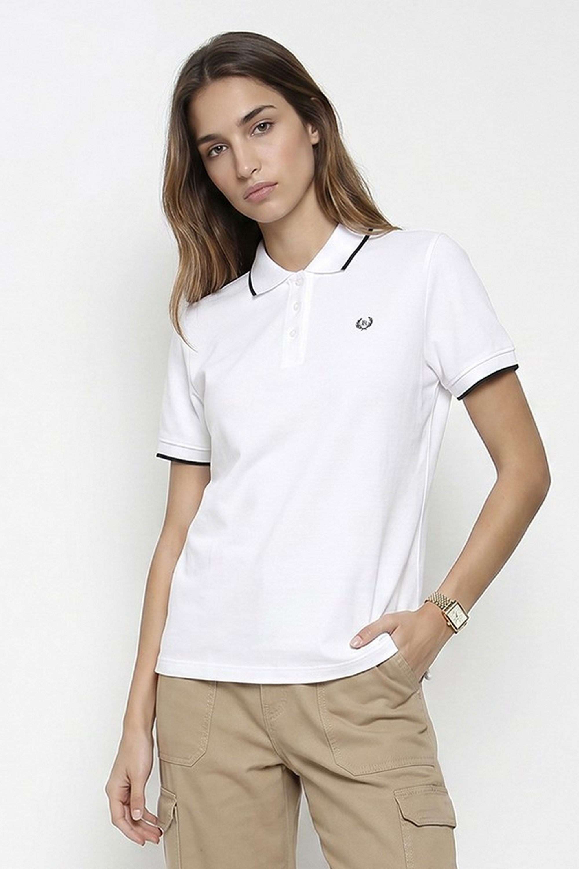 kraus Solid Cotton Blend Polo Women's T-Shirt-picture-29