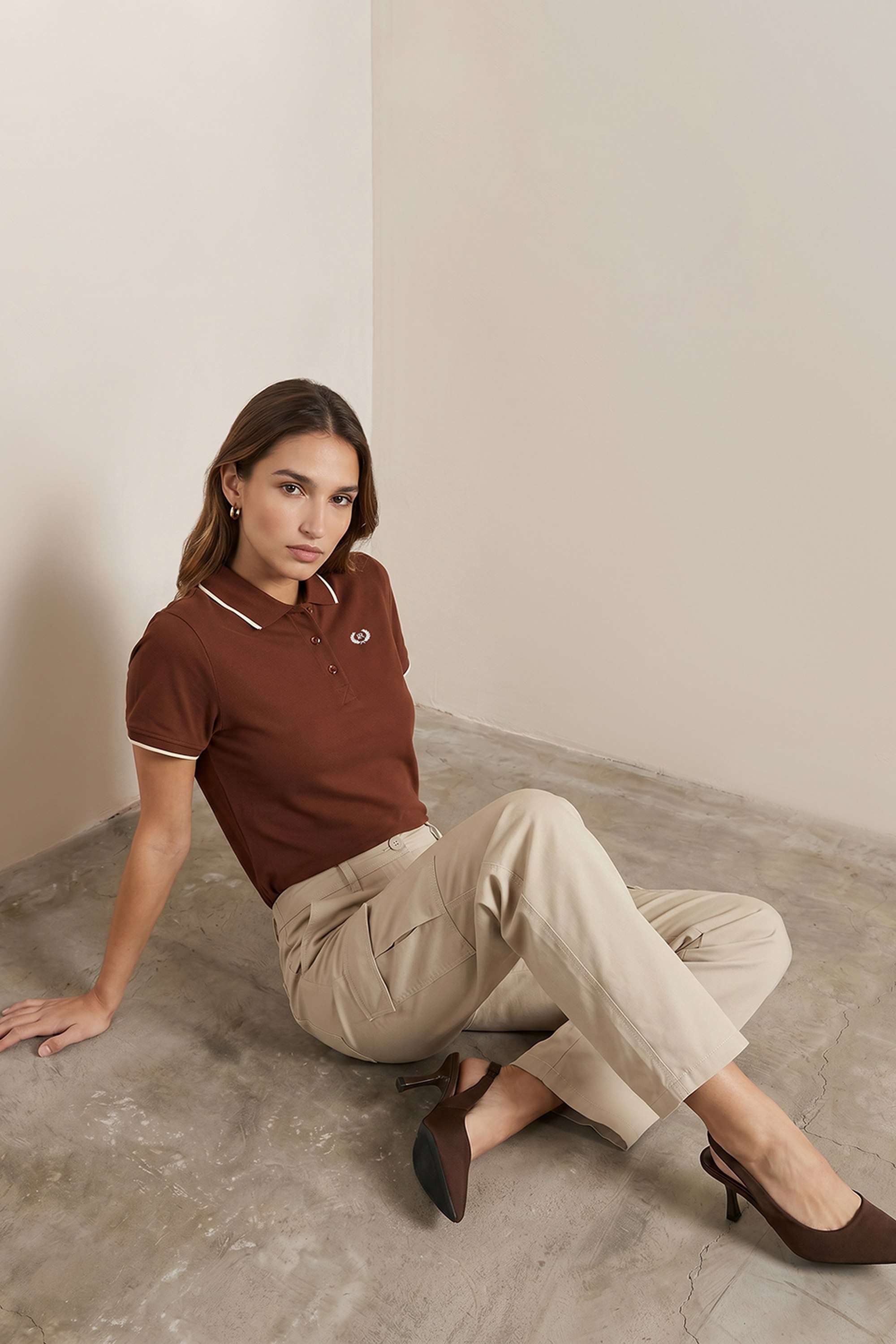 kraus Solid Cotton Blend Polo Women's T-Shirt-picture-10
