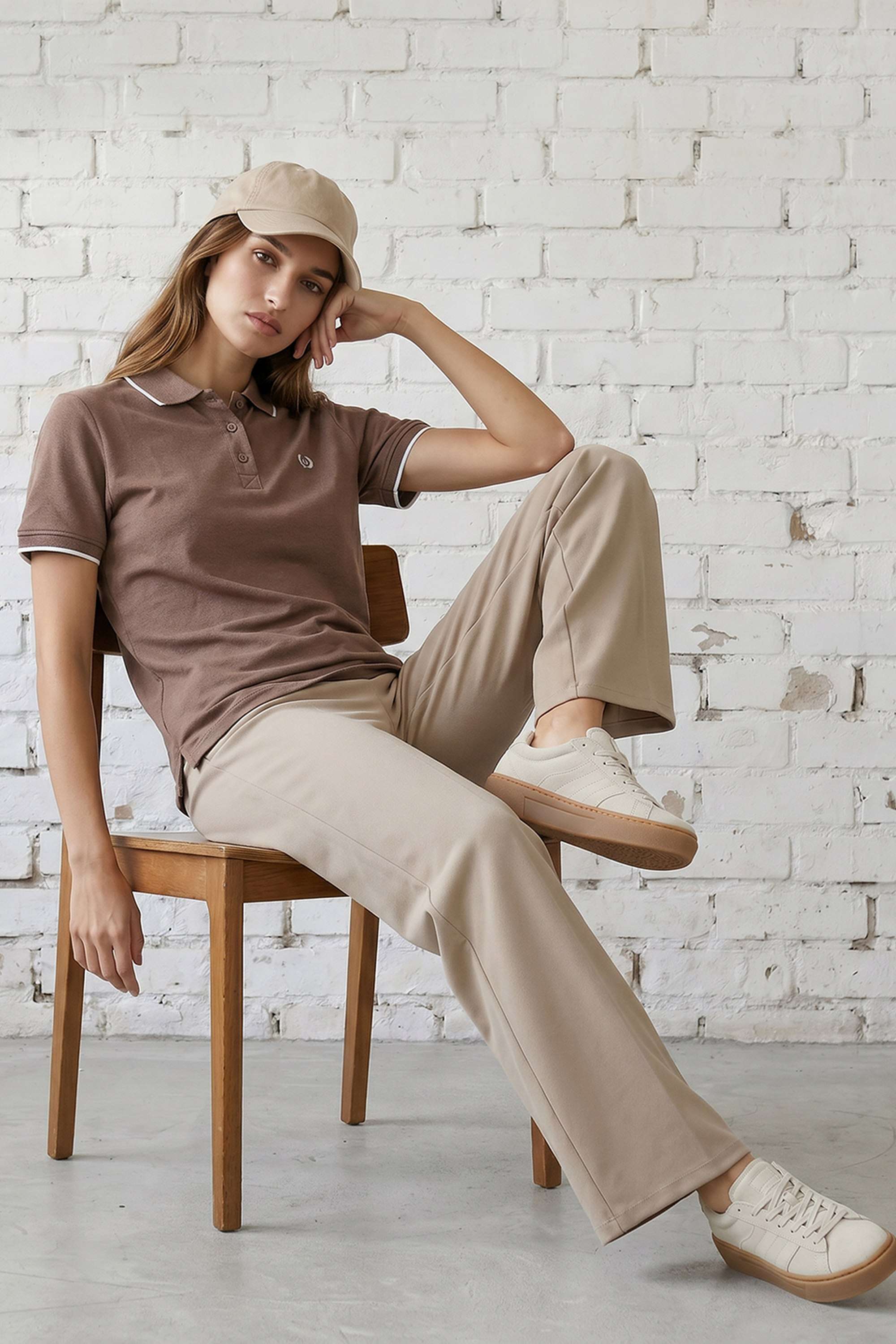kraus Solid Cotton Blend Polo Women's T-Shirt-picture-39