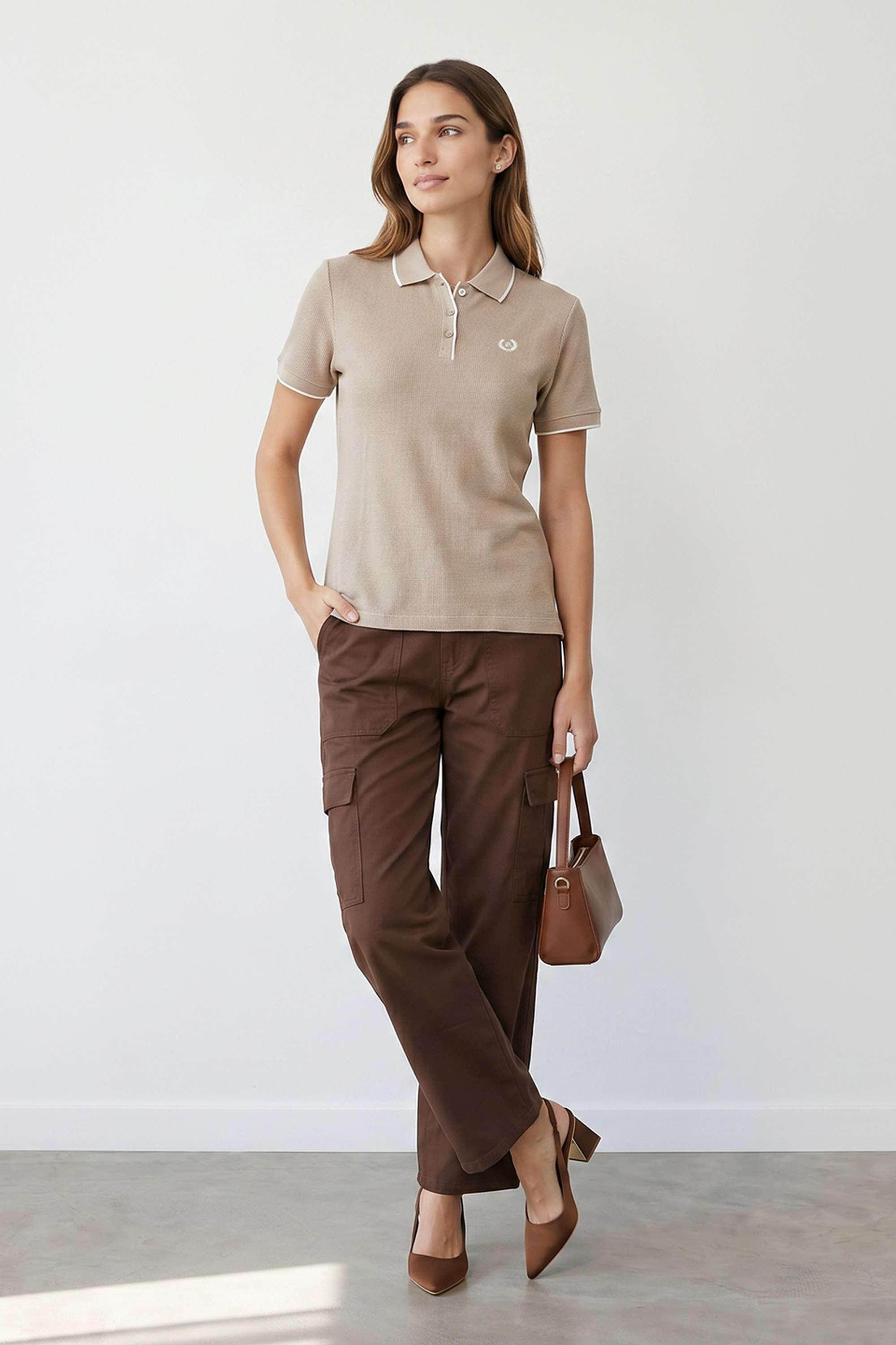 kraus Solid Cotton Blend Polo Women's T-Shirt-picture-19