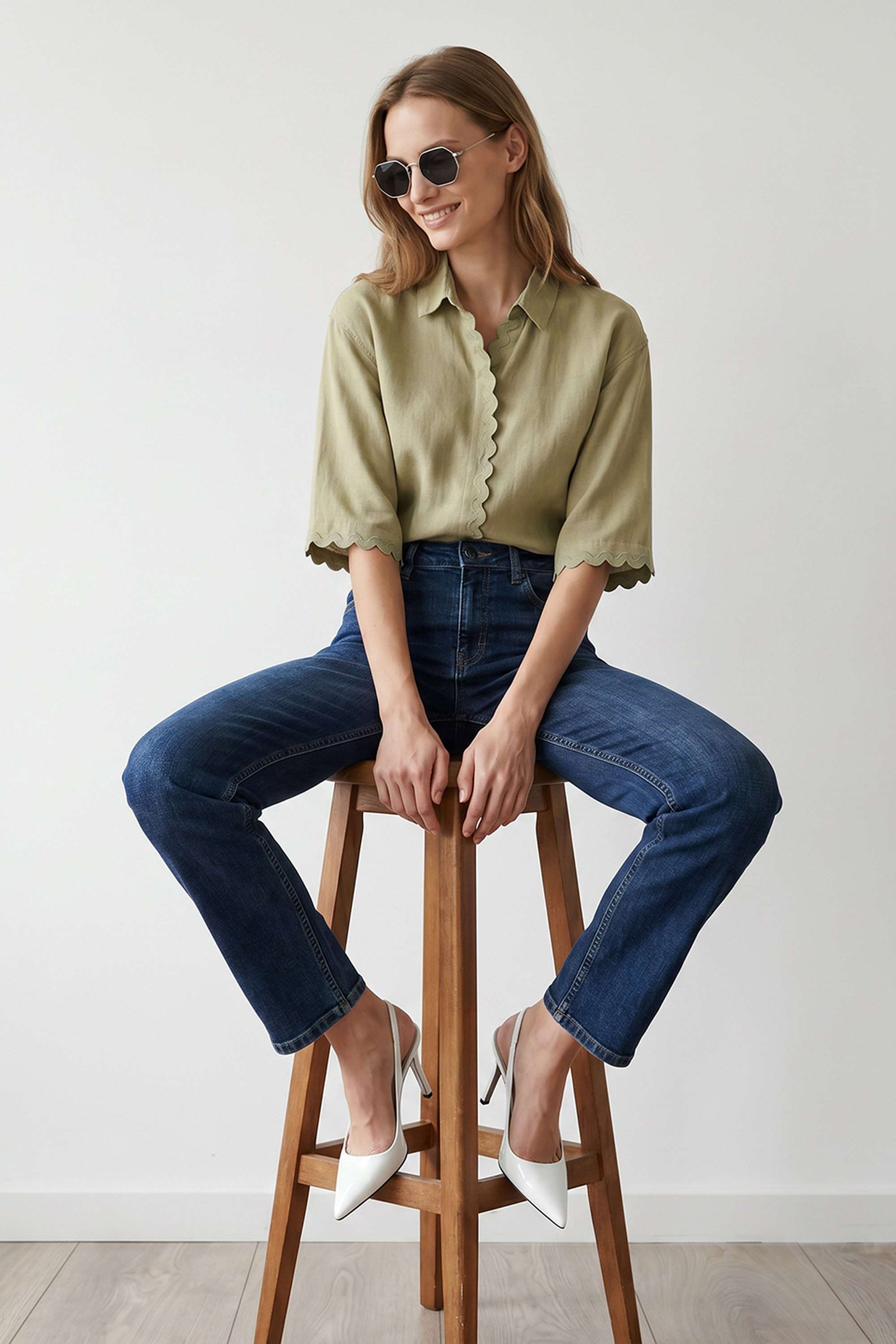 kraus Solid Blended Fabric Women's Slim Fit Shirt-picture-22