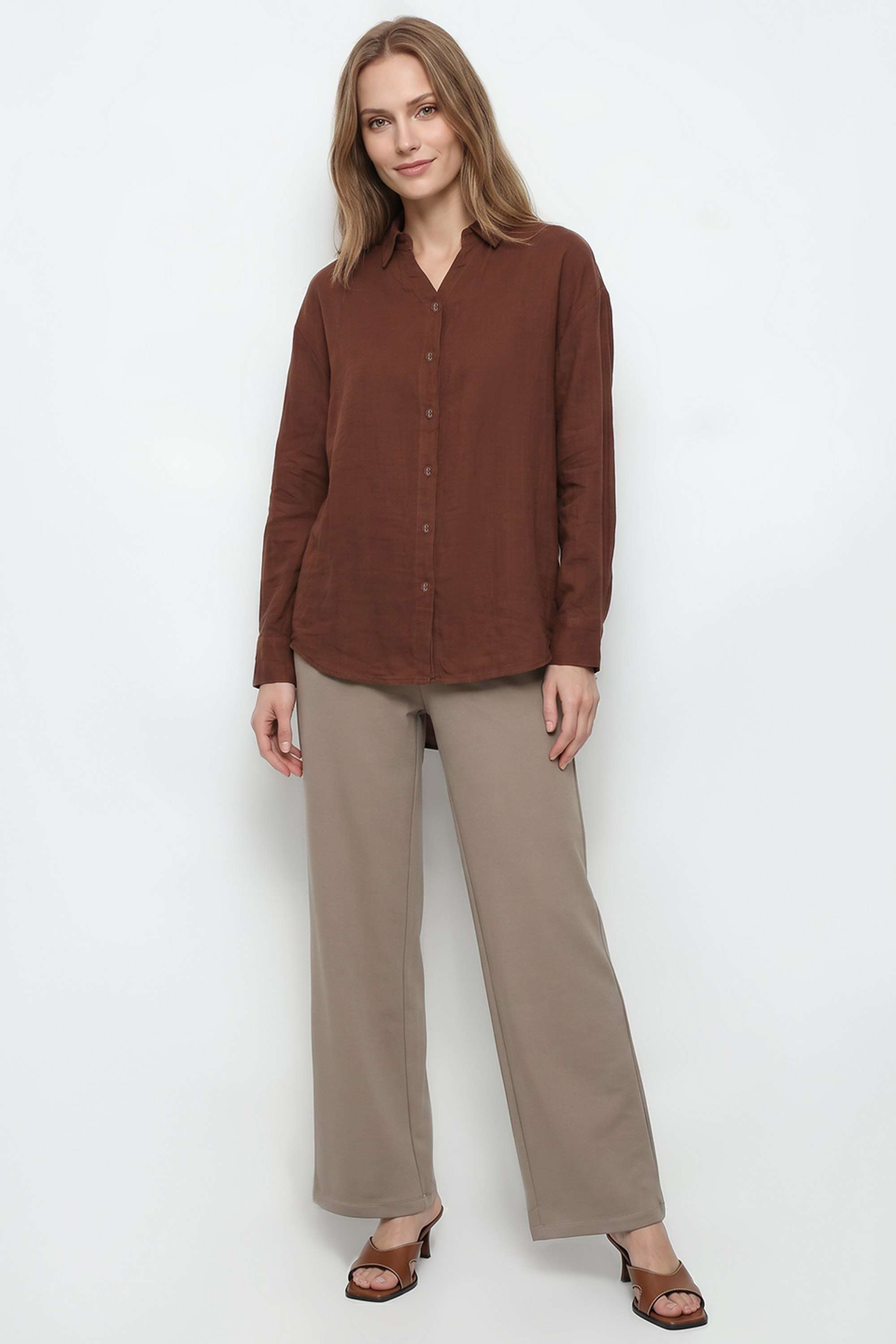 kraus Solid Cotton Women's Slim Fit Shirt-picture-29