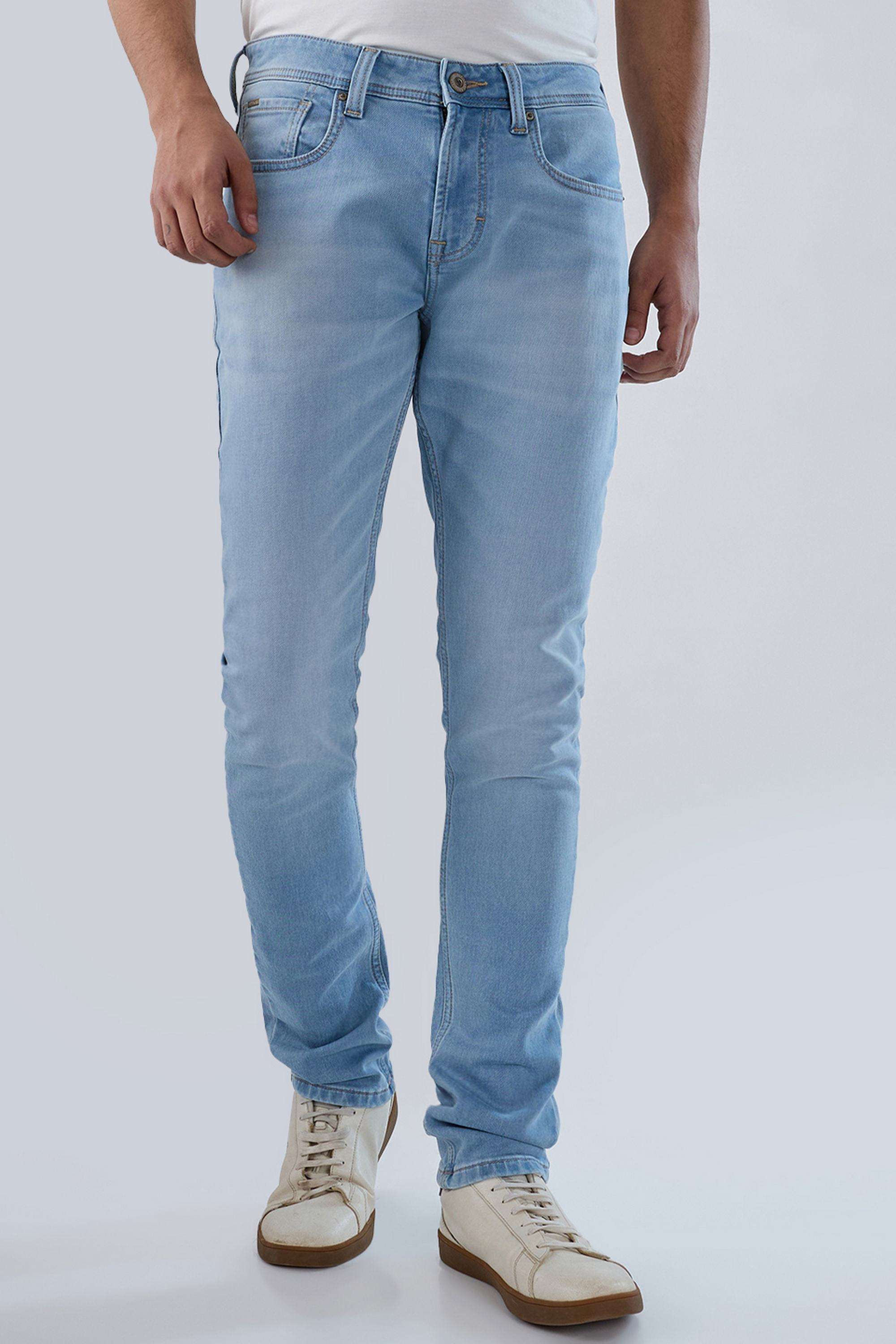 Solid-Cotton-Slim-Fit-Men-s-Jeans