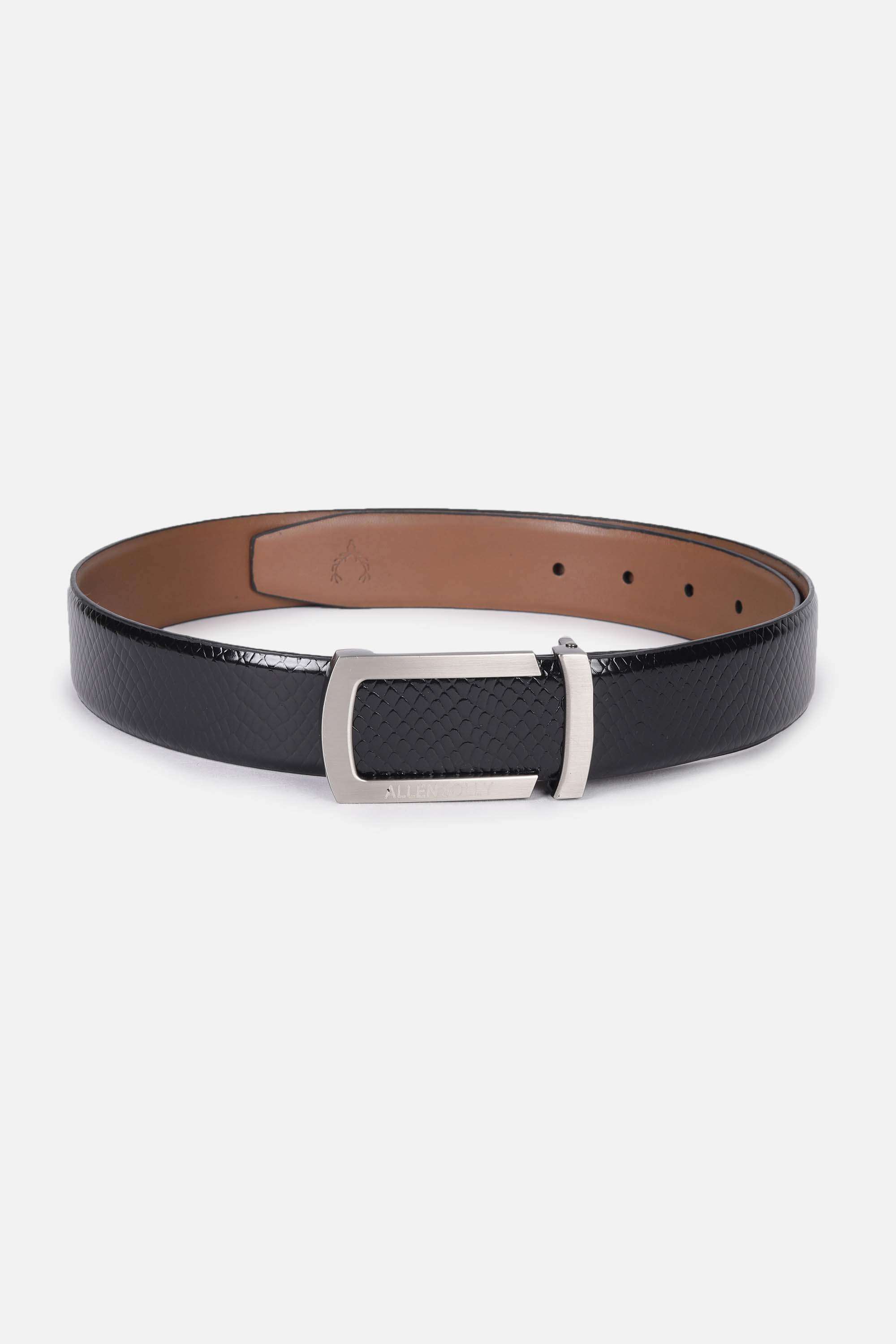 Men-Casual-Wear-Auto-Lock-Solid-Leather-Belts