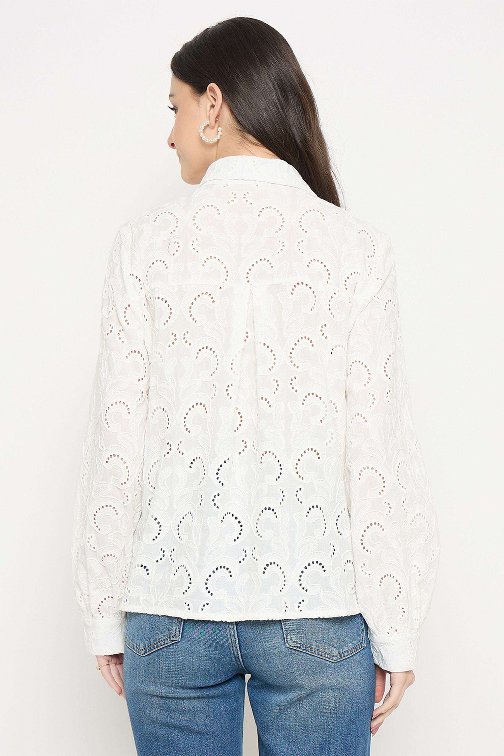 Solid-Cotton-Collared-Women-s-T-Shirt