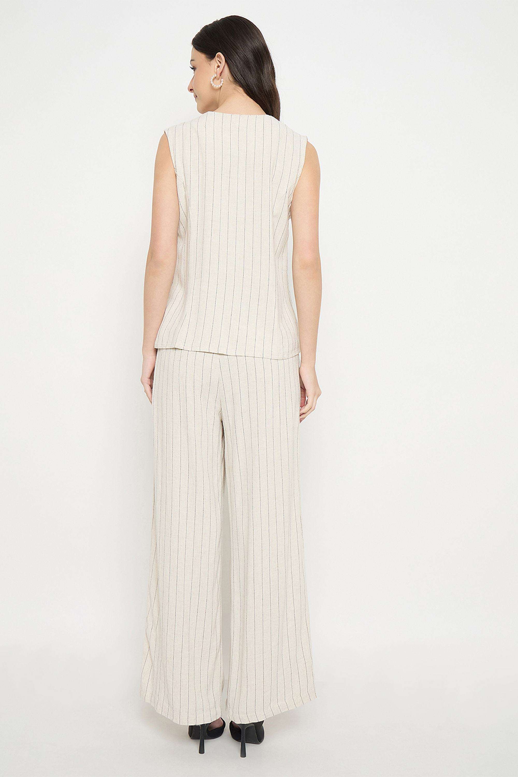 Solid-Viscose-V-Neck-Women-s-Festive-Wear-Co-Ord-Set