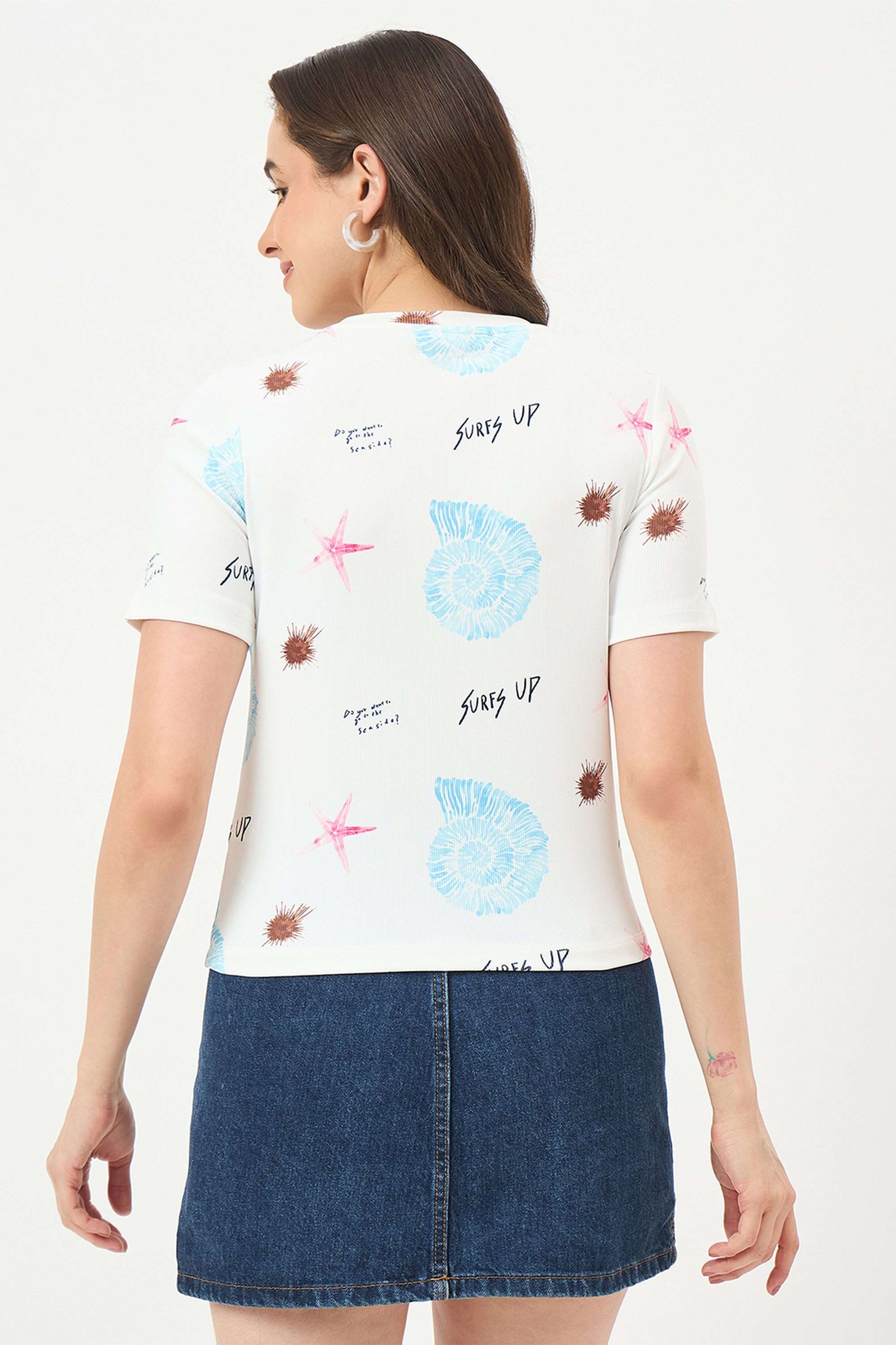 Printed-Polyester-Round-Neck-Women-s-T-Shirt
