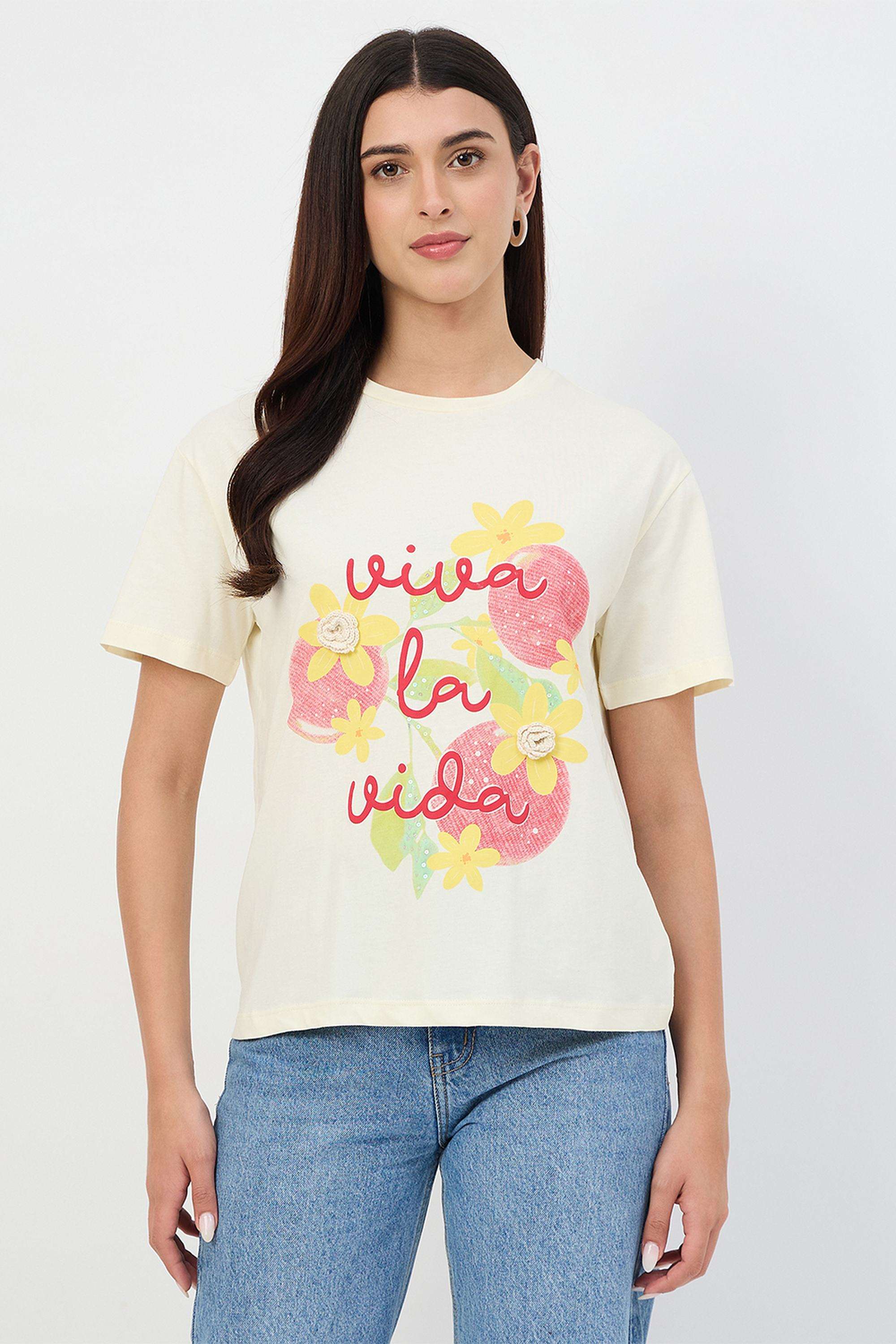 Printed-Cotton-Round-Neck-Women-s-T-Shirt