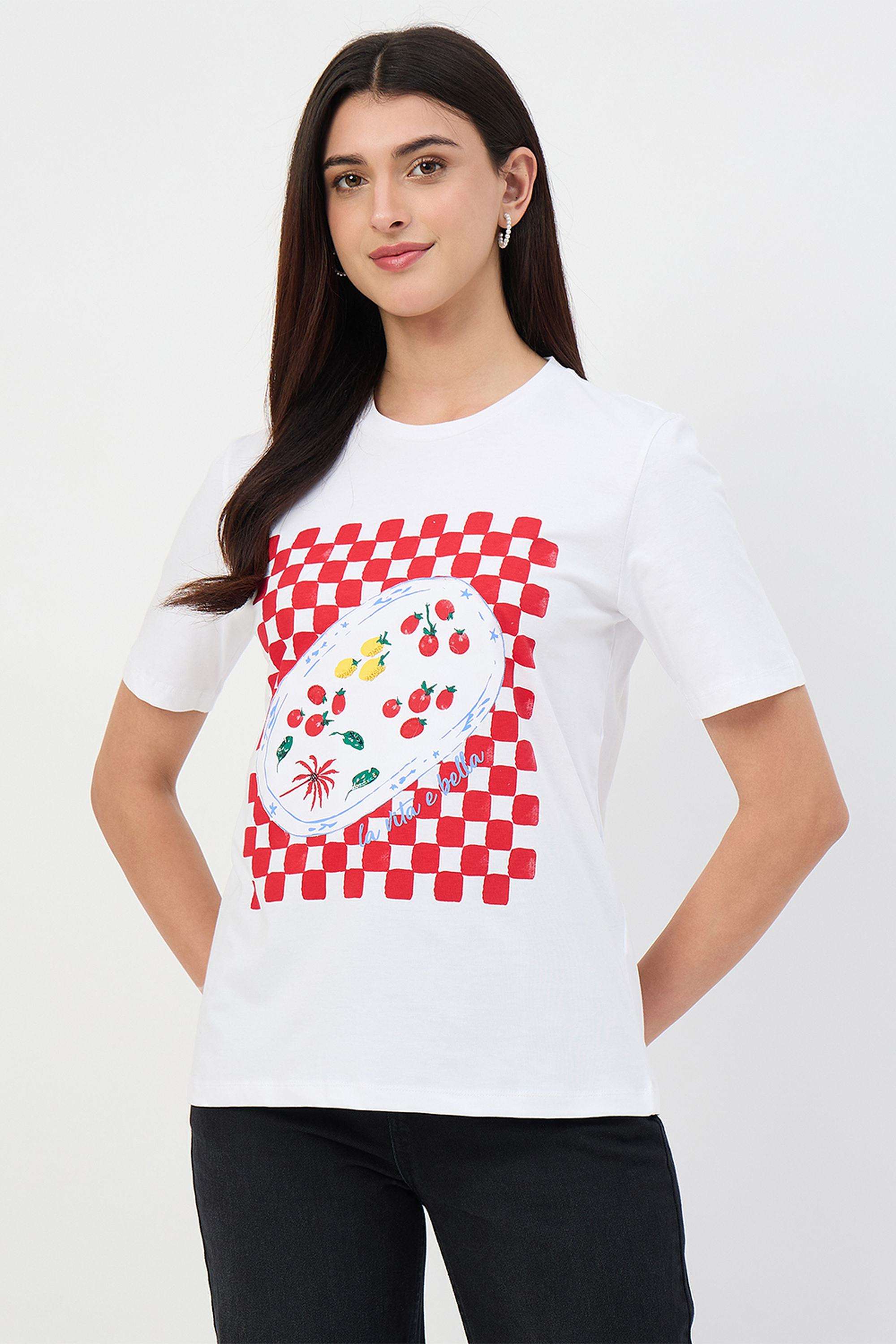 Printed-Cotton-Round-Neck-Women-s-T-Shirt