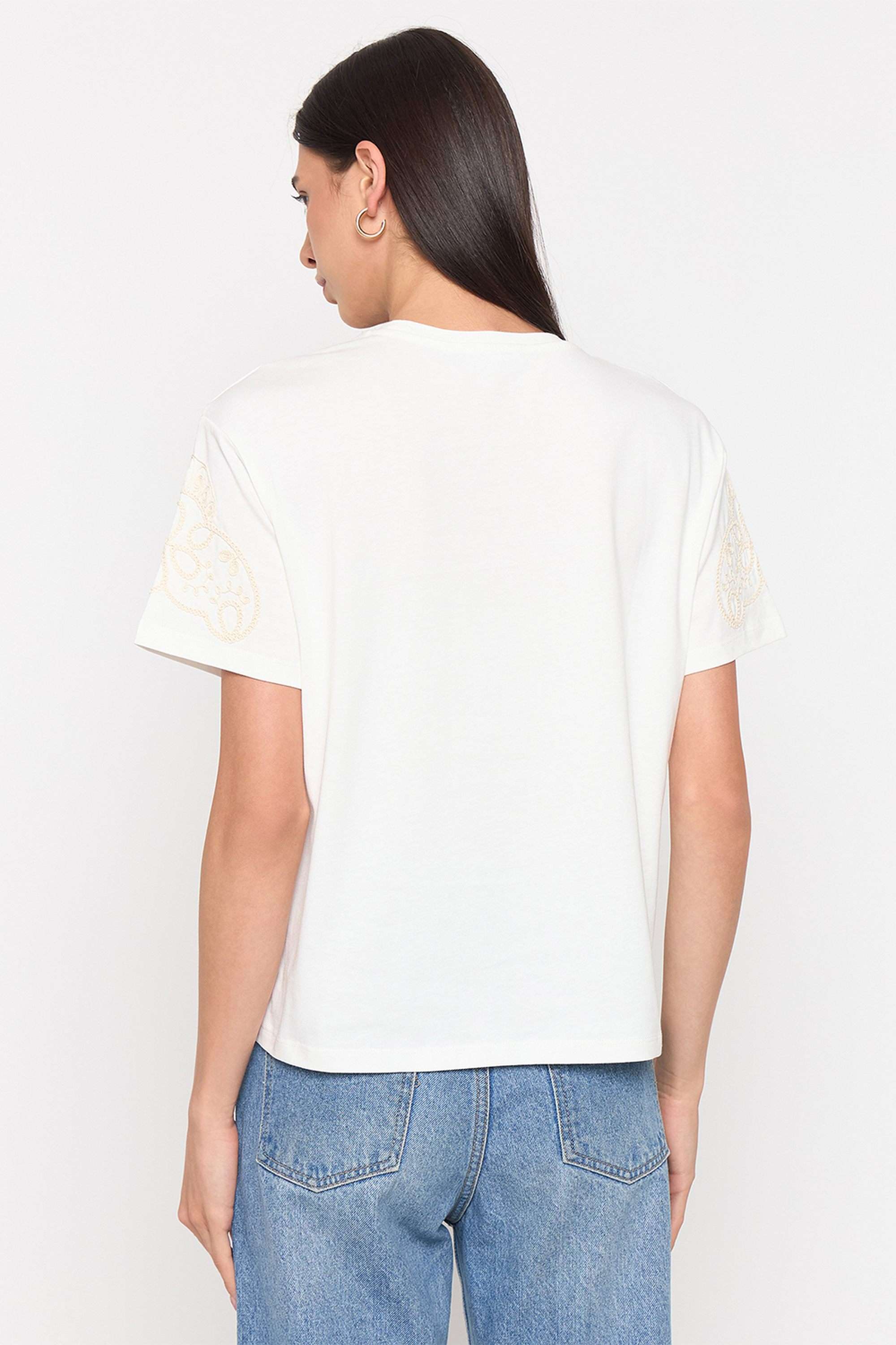 Embroidered-Cotton-Round-Neck-Women-s-T-Shirt