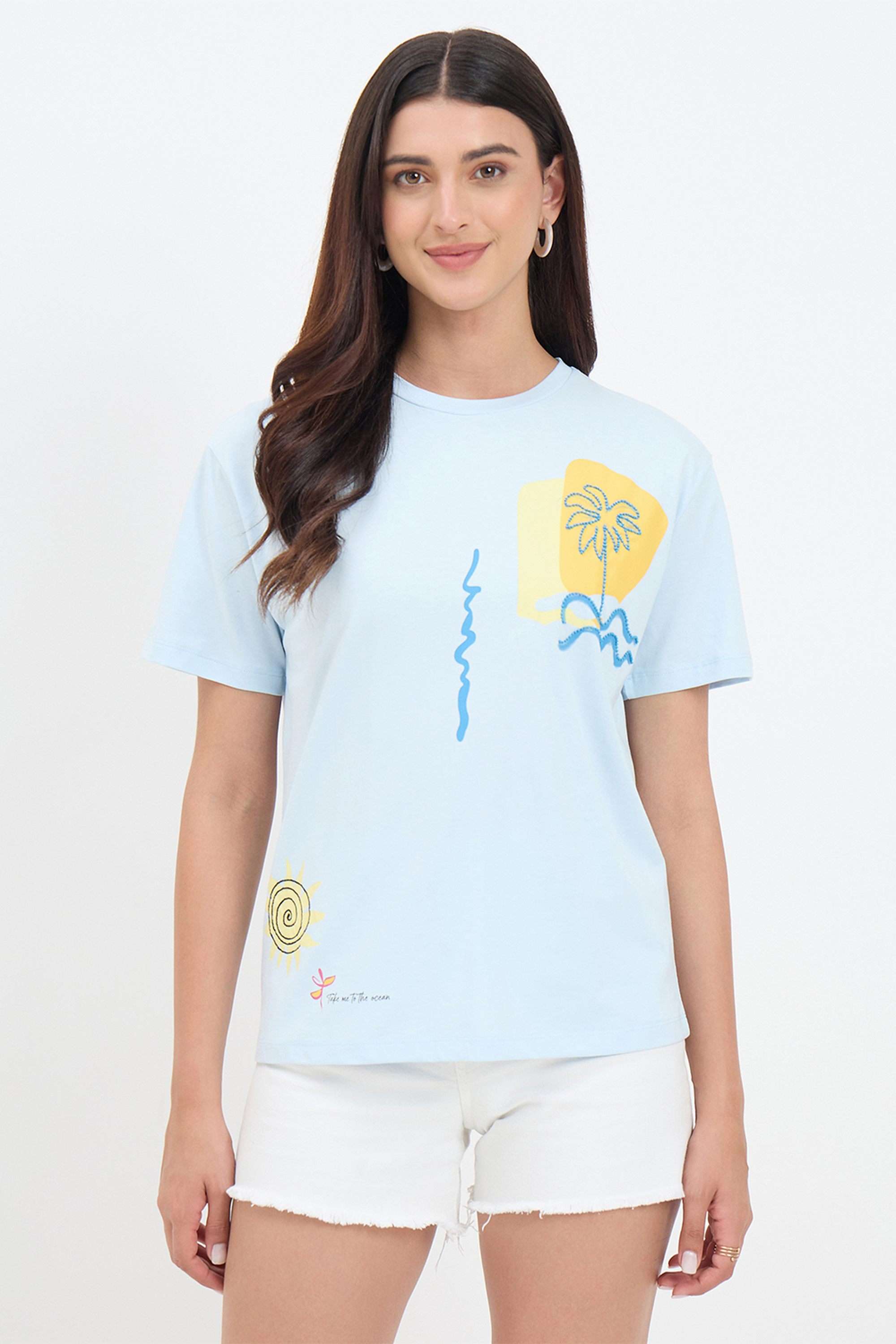 madame Graphic Print Cotton Round Neck Women's T-Shirt-picture-31