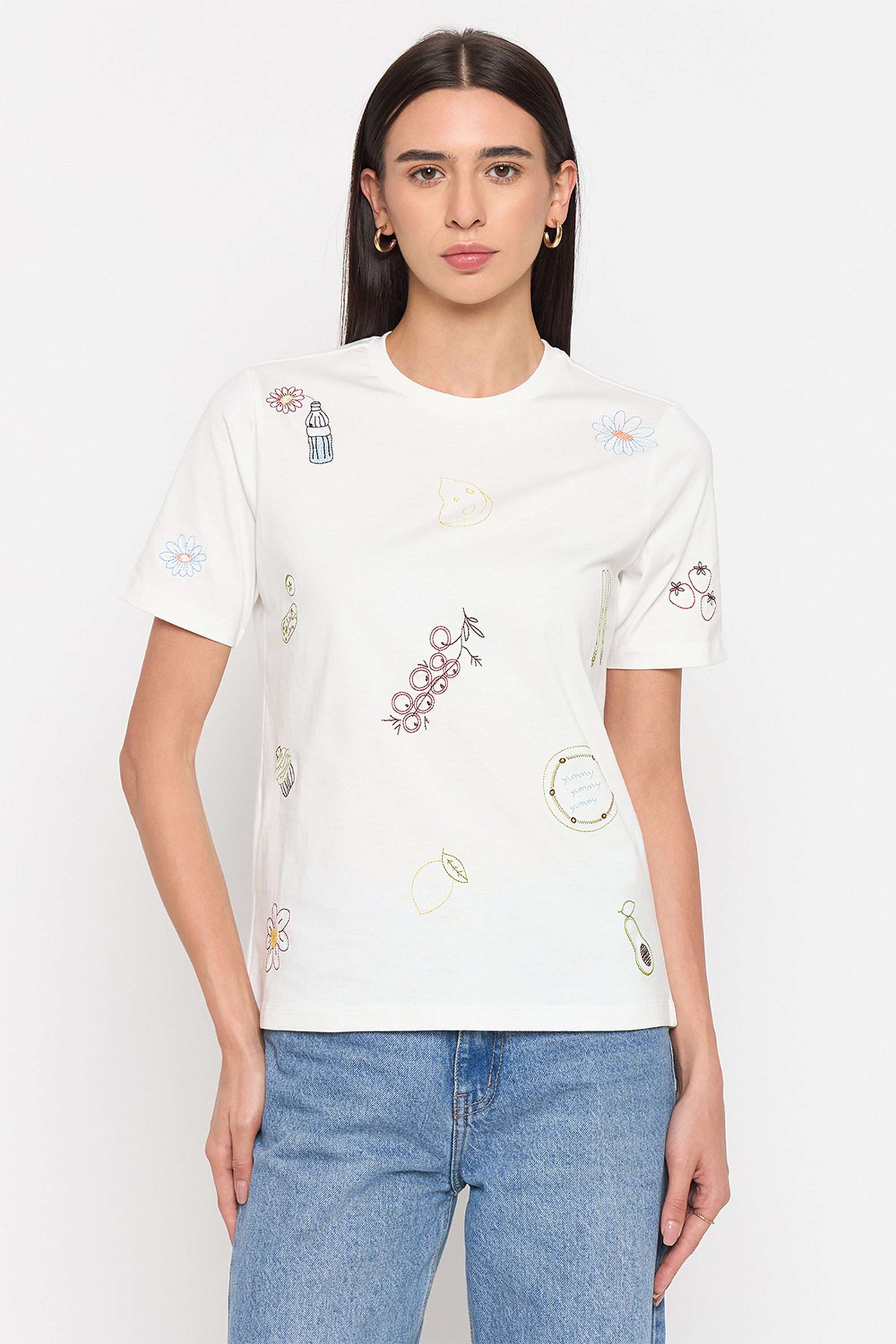Printed-Cotton-Round-Neck-Women-s-T-Shirt