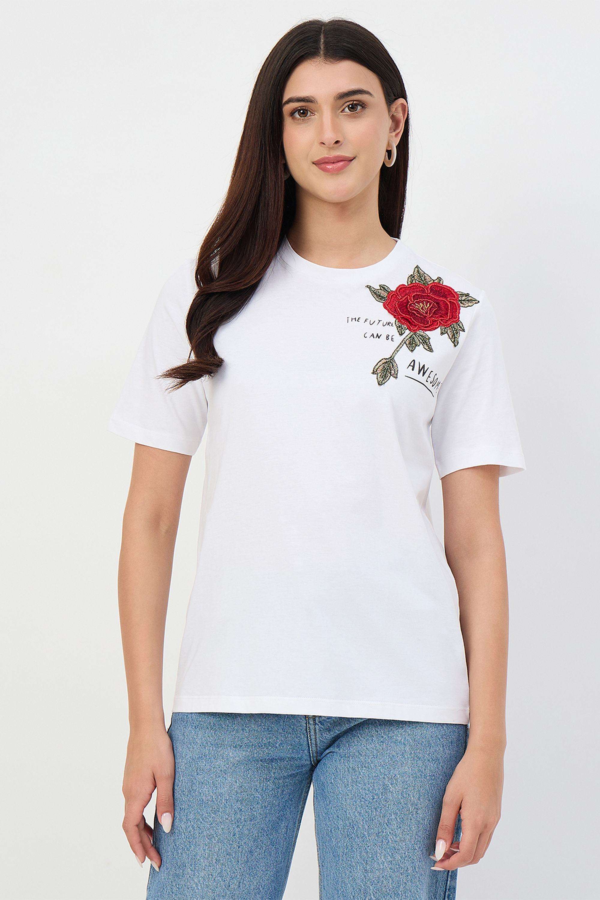 Printed-Cotton-Round-Neck-Women-s-T-Shirt