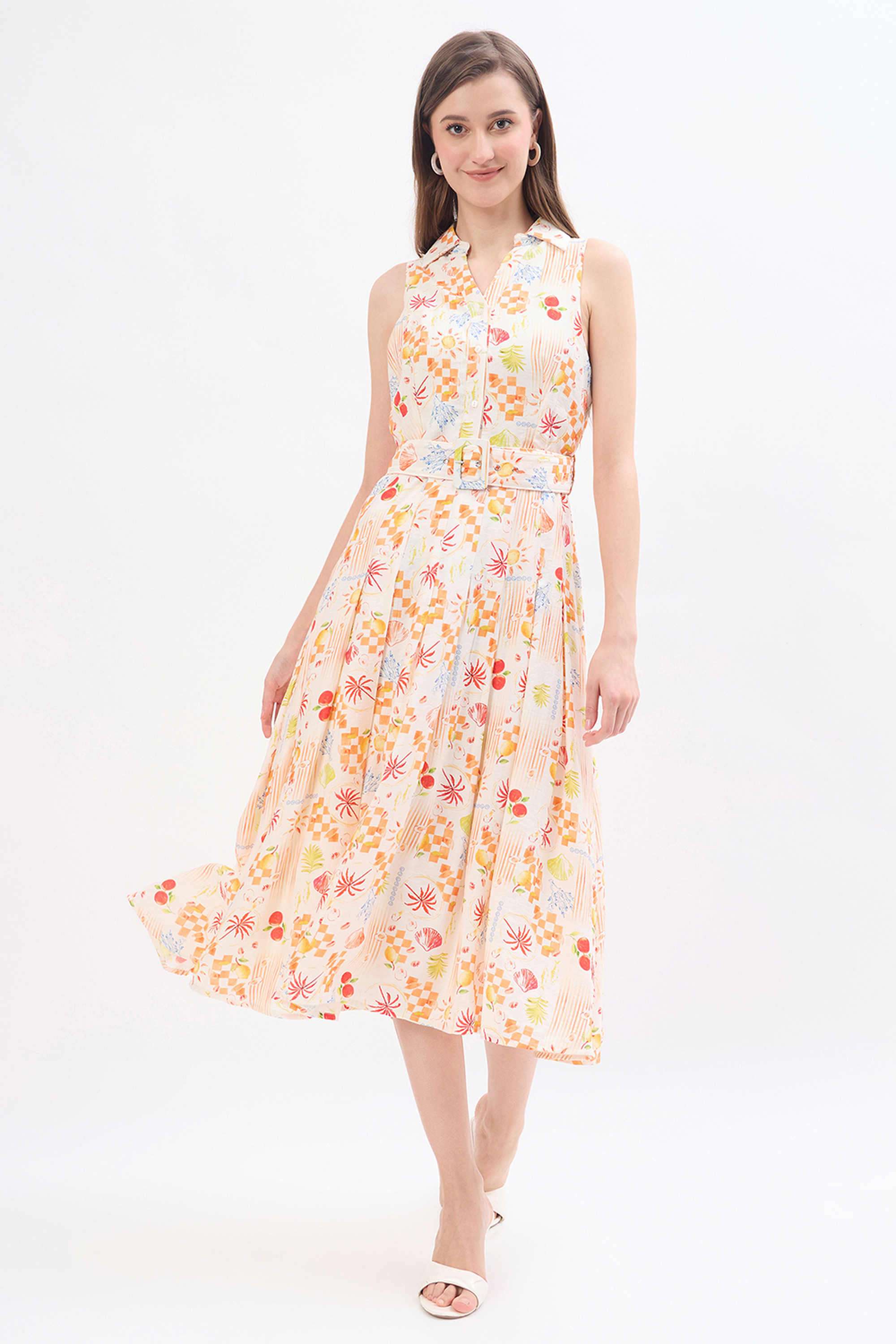 madame Textured Nylon Regular Fit Women's Dress-picture-13