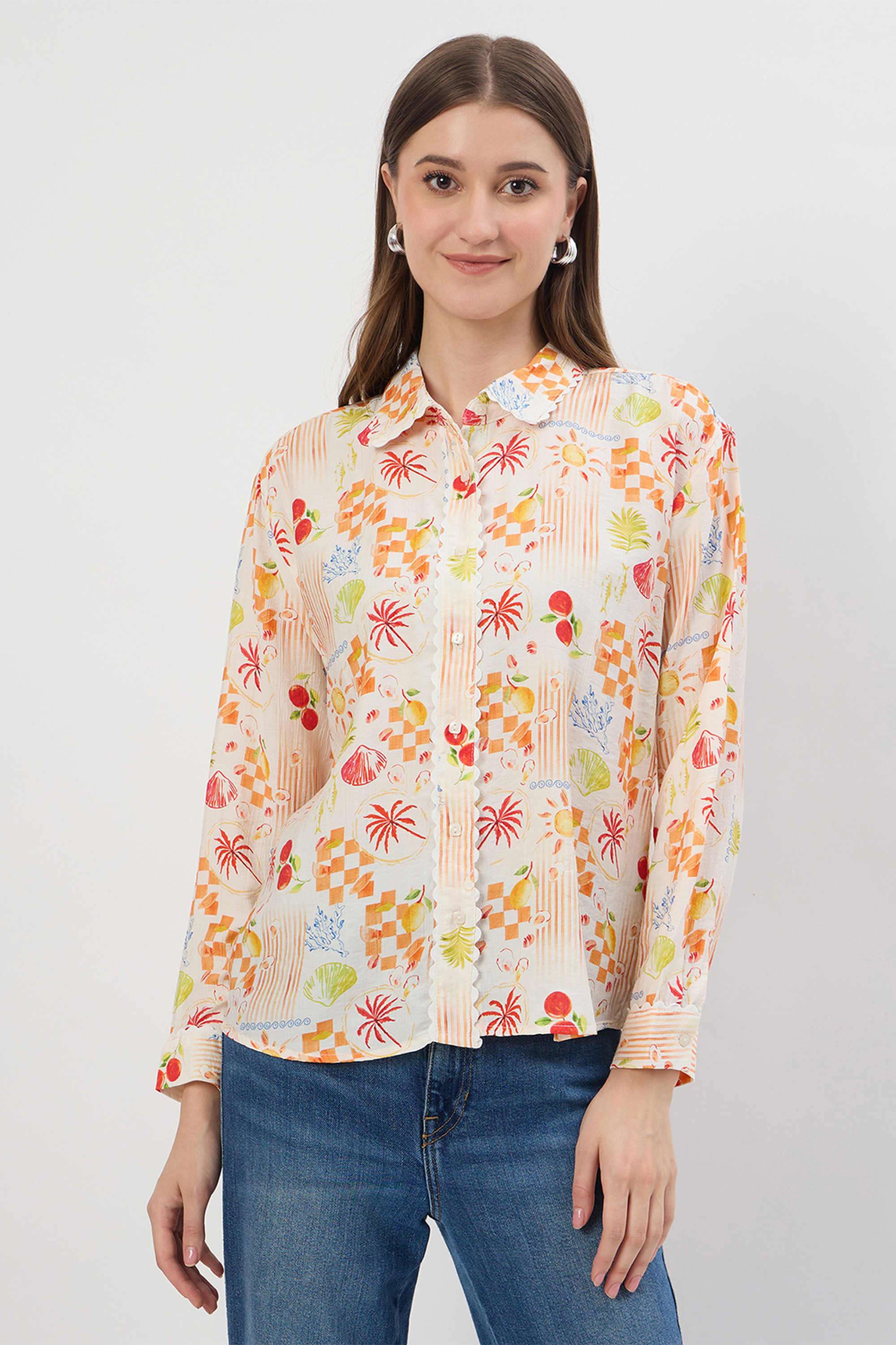 madame Printed Rayon Regular Fit Women's Shirt-picture-26