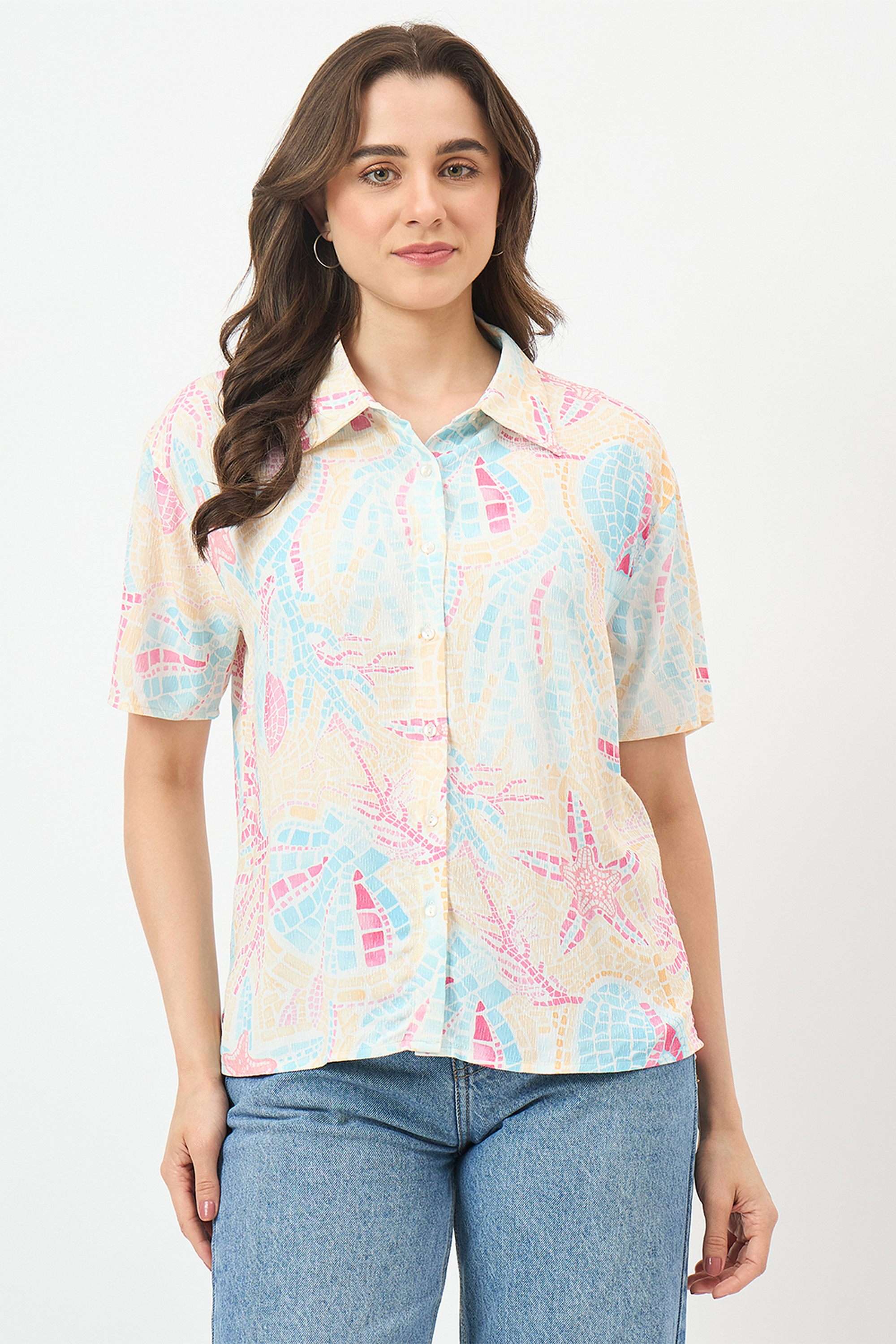 Printed-Rayon-Women-s-Casual-Wear-Shirt