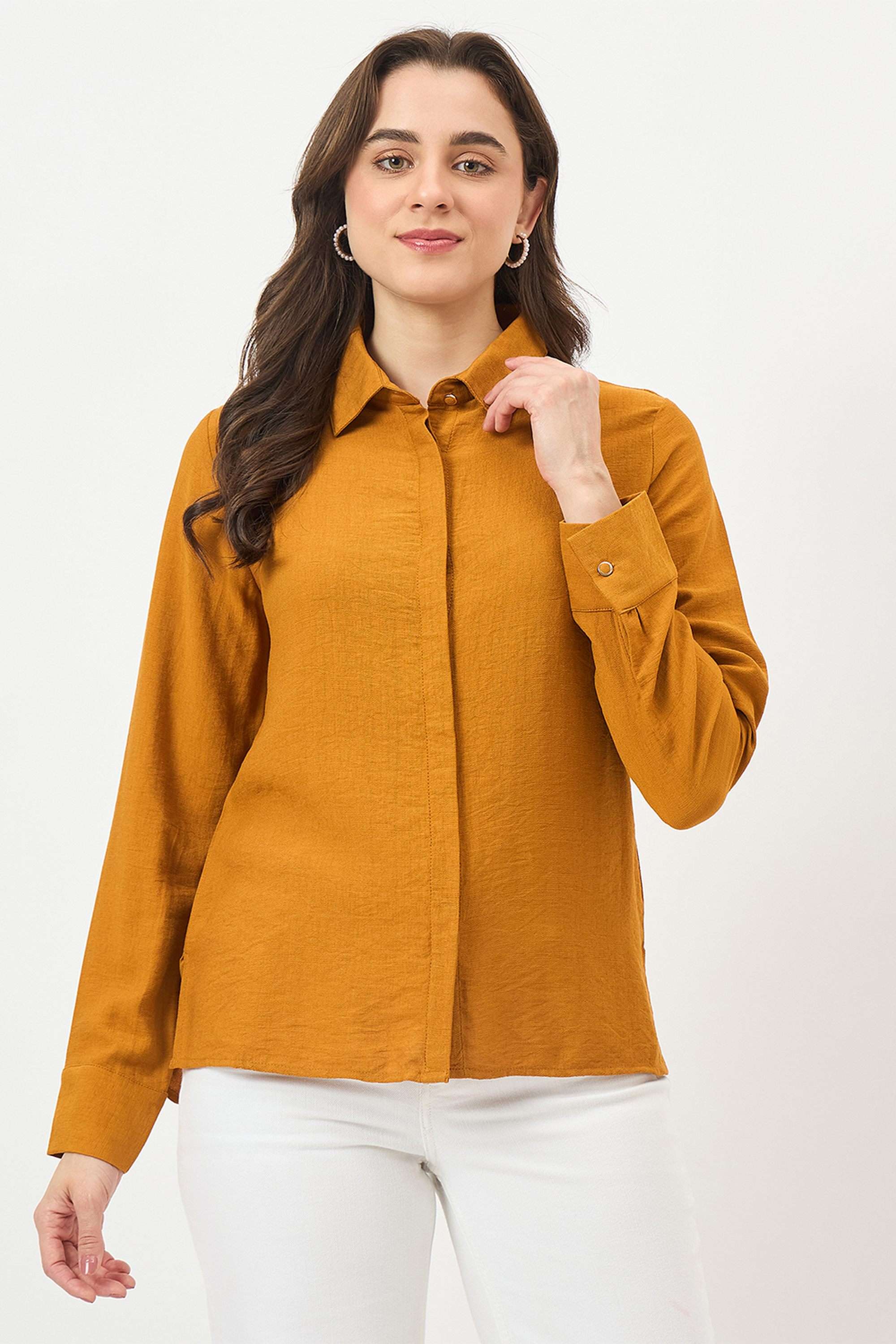 Textured-Rayon-Women-s-Casual-Wear-Shirt