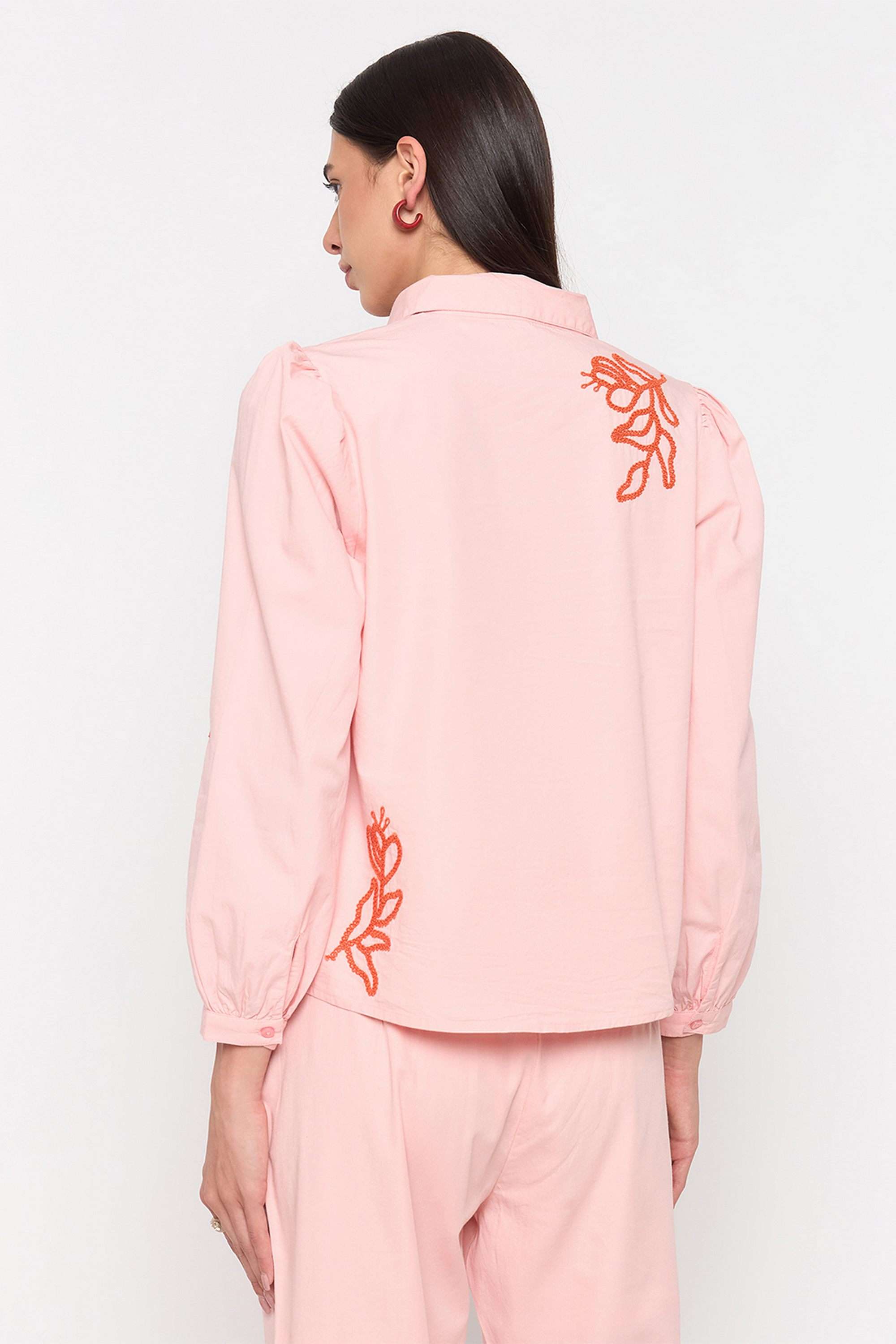 Embroidered-Cotton-Women-s-Casual-Wear-Shirt