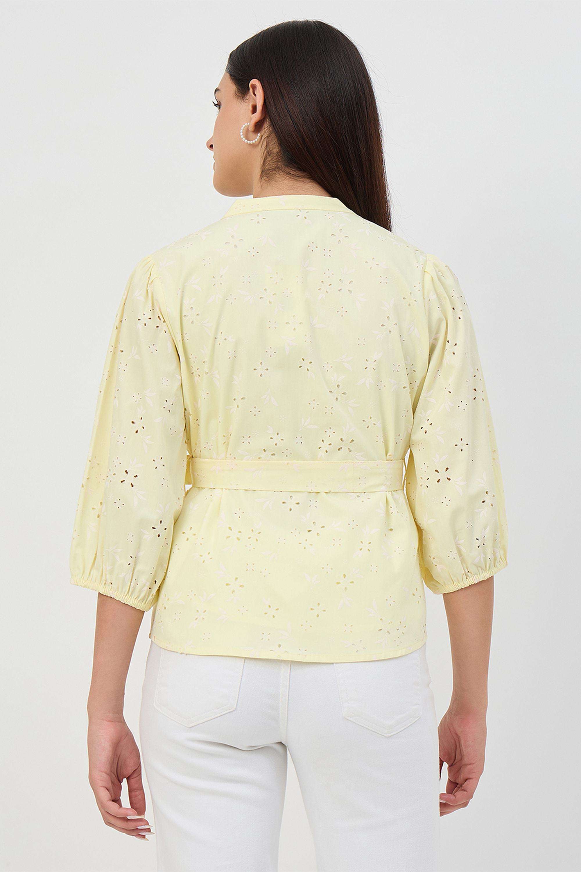 Solid-Cotton-V-Neck-Women-s-Top