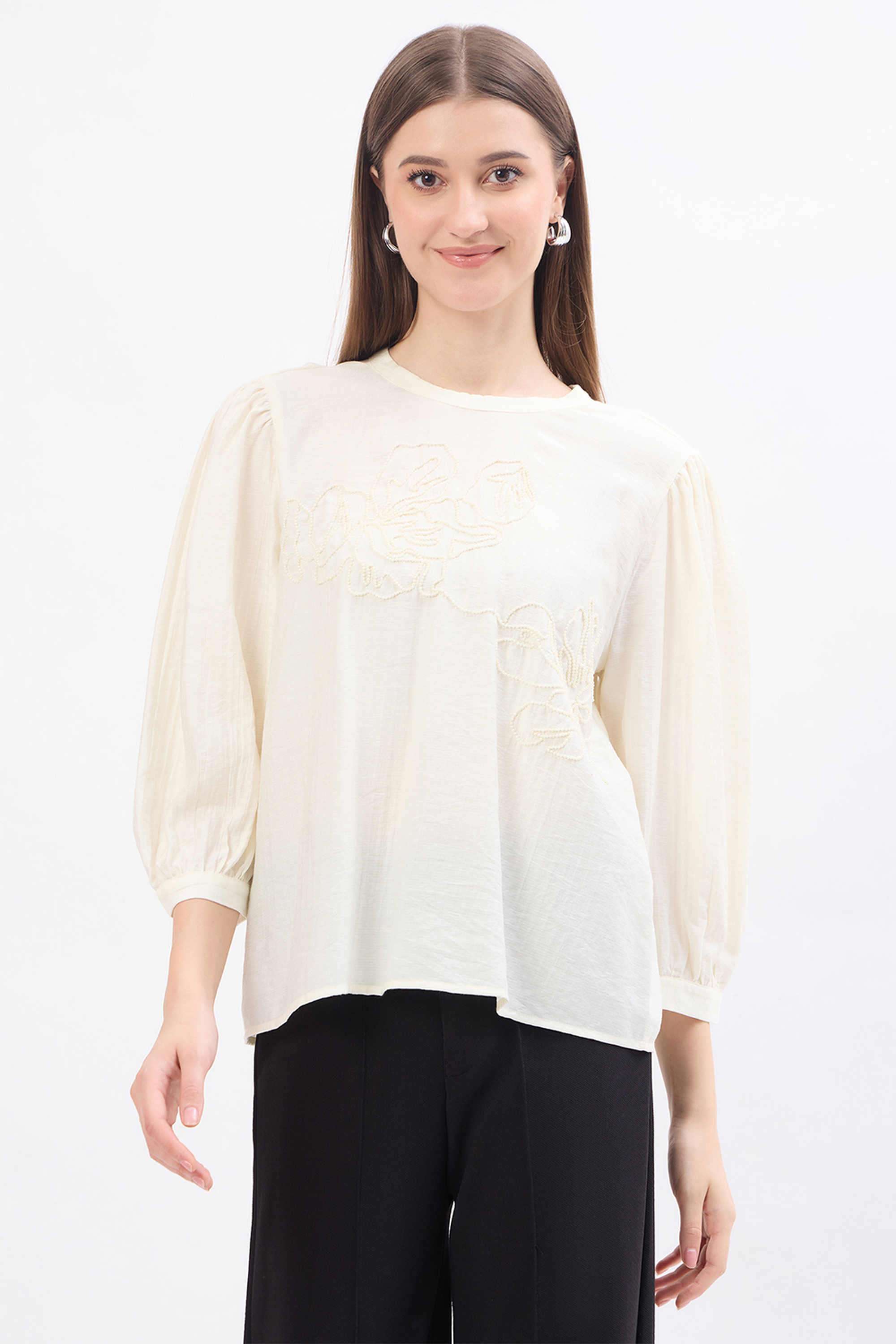 madame Embroidered Rayon Regular Fit Women's Top-picture-11