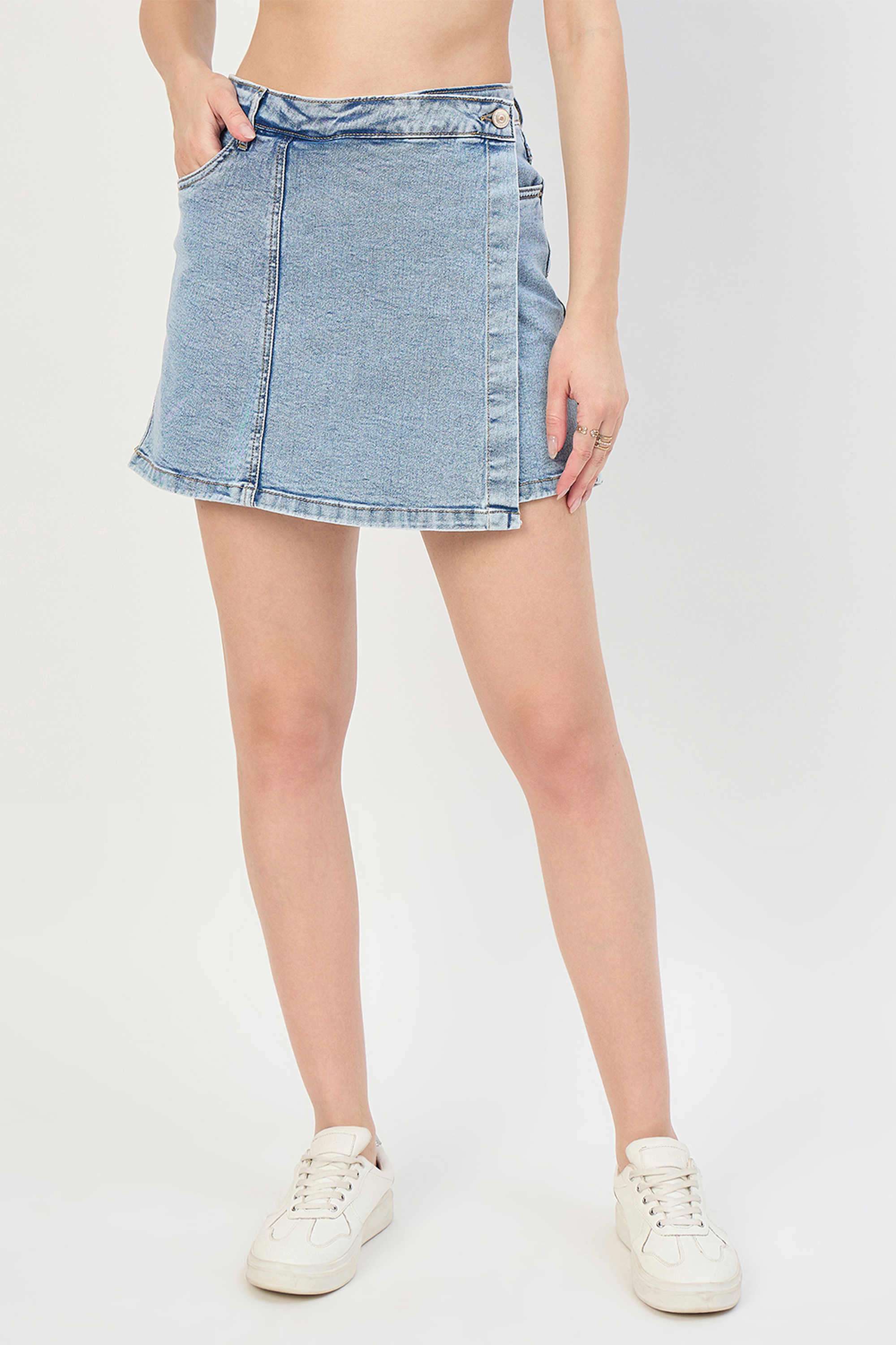 madame Solid Cotton Regular Fit Women's Skirt-picture-11