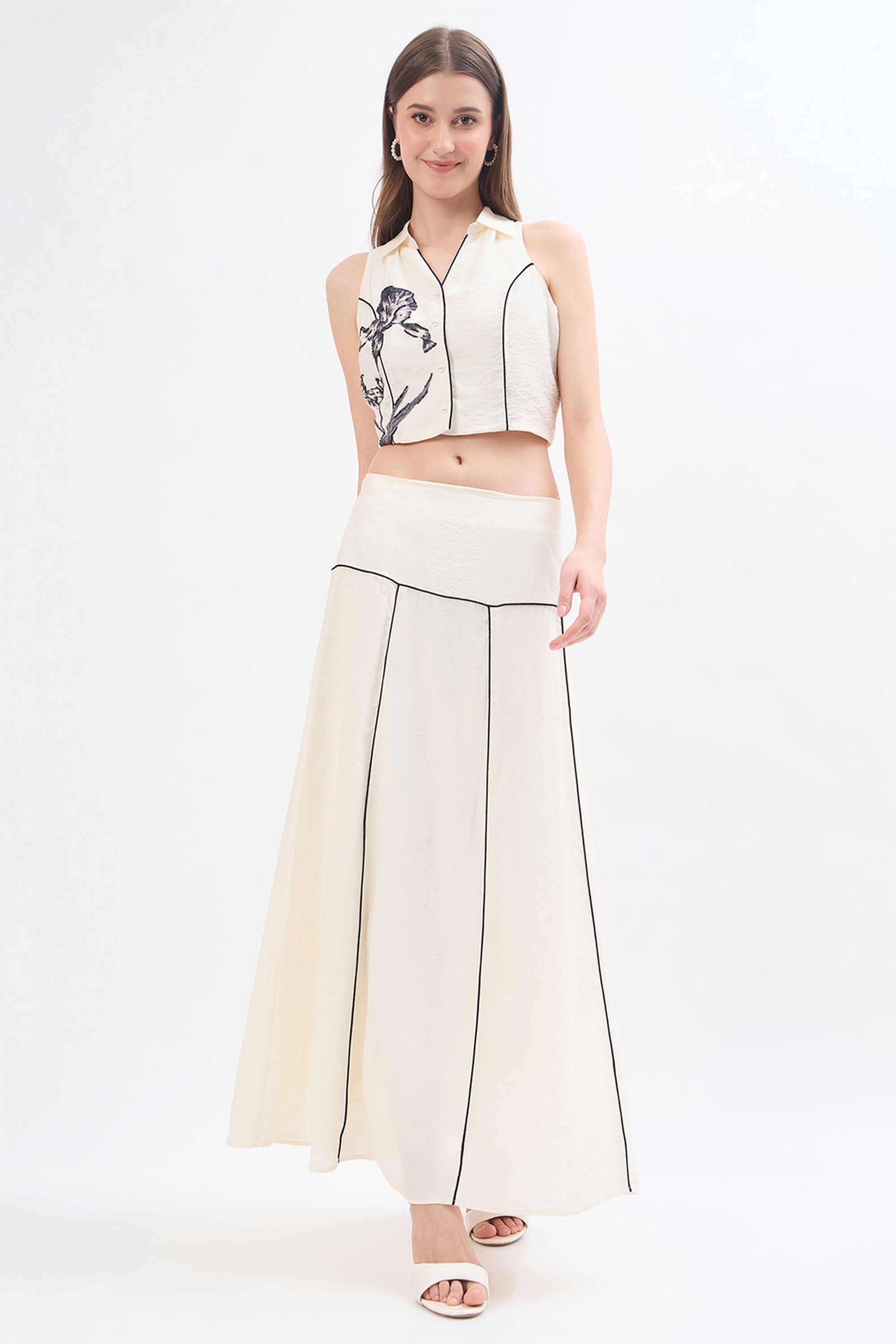 madame Embroidered Viscose Regular Fit Women's Co-Ord Set-picture-30