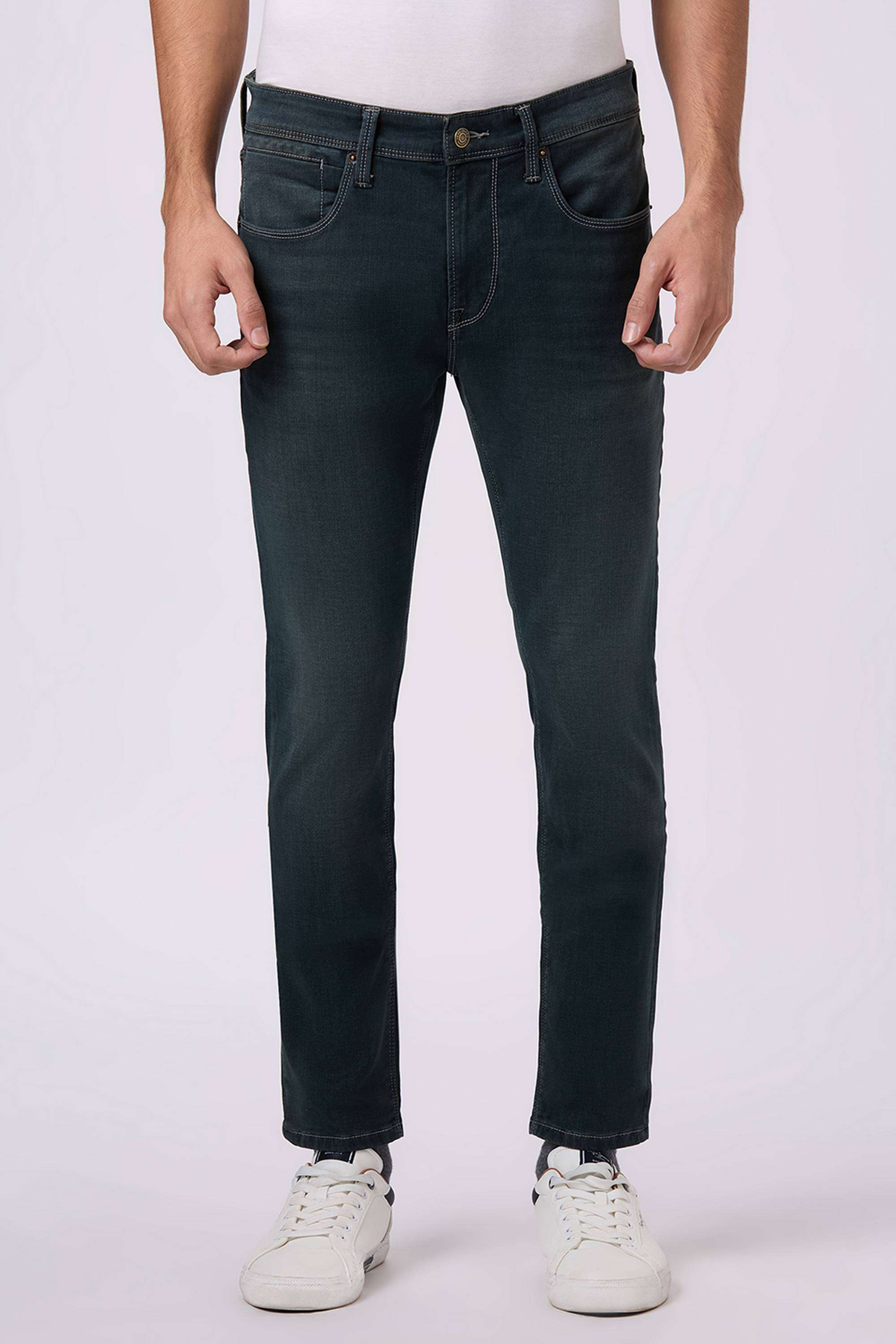Solid-Cotton-Blend-Slim-Fit-Men-s-Jeans