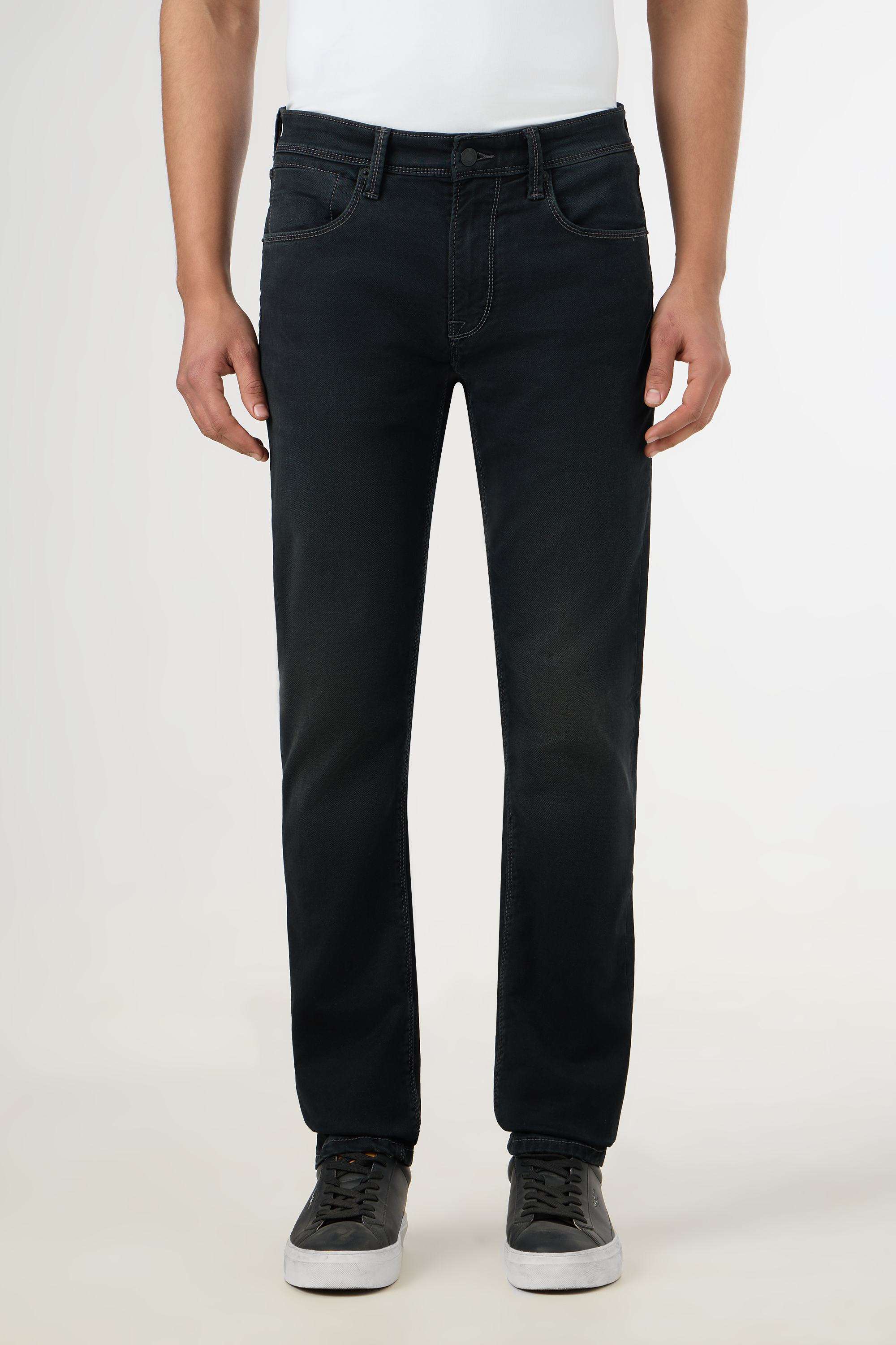 Light-Wash-Blended-Fabric-Slim-Fit-Men-s-Jeans